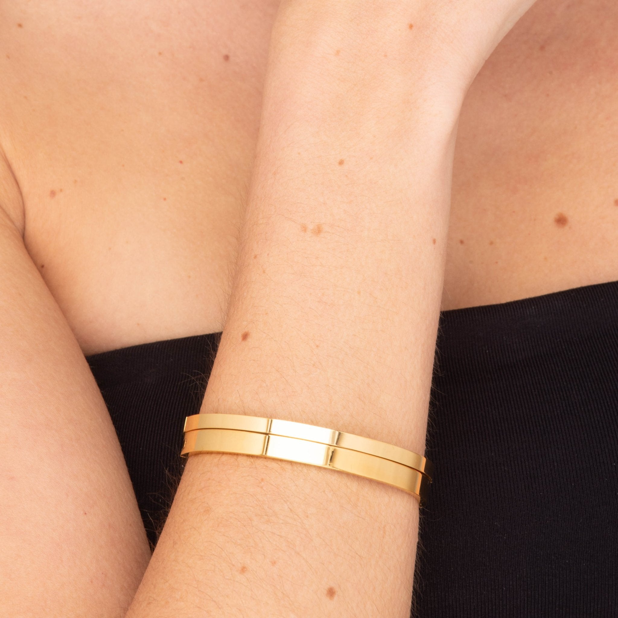 Classic Thin Stackable Bangle Bracelet - Camile & Stone