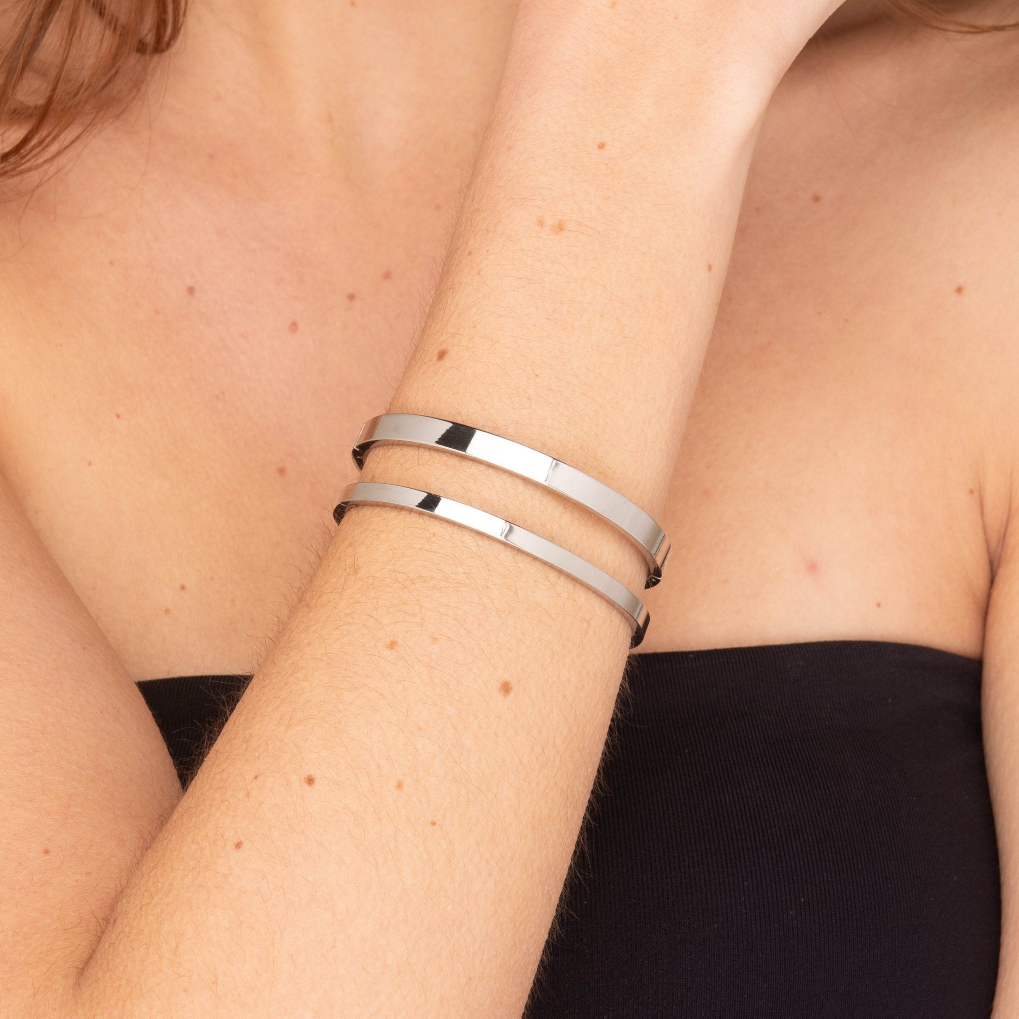 Classic Thin Stackable Bangle Bracelet - Camile & Stone