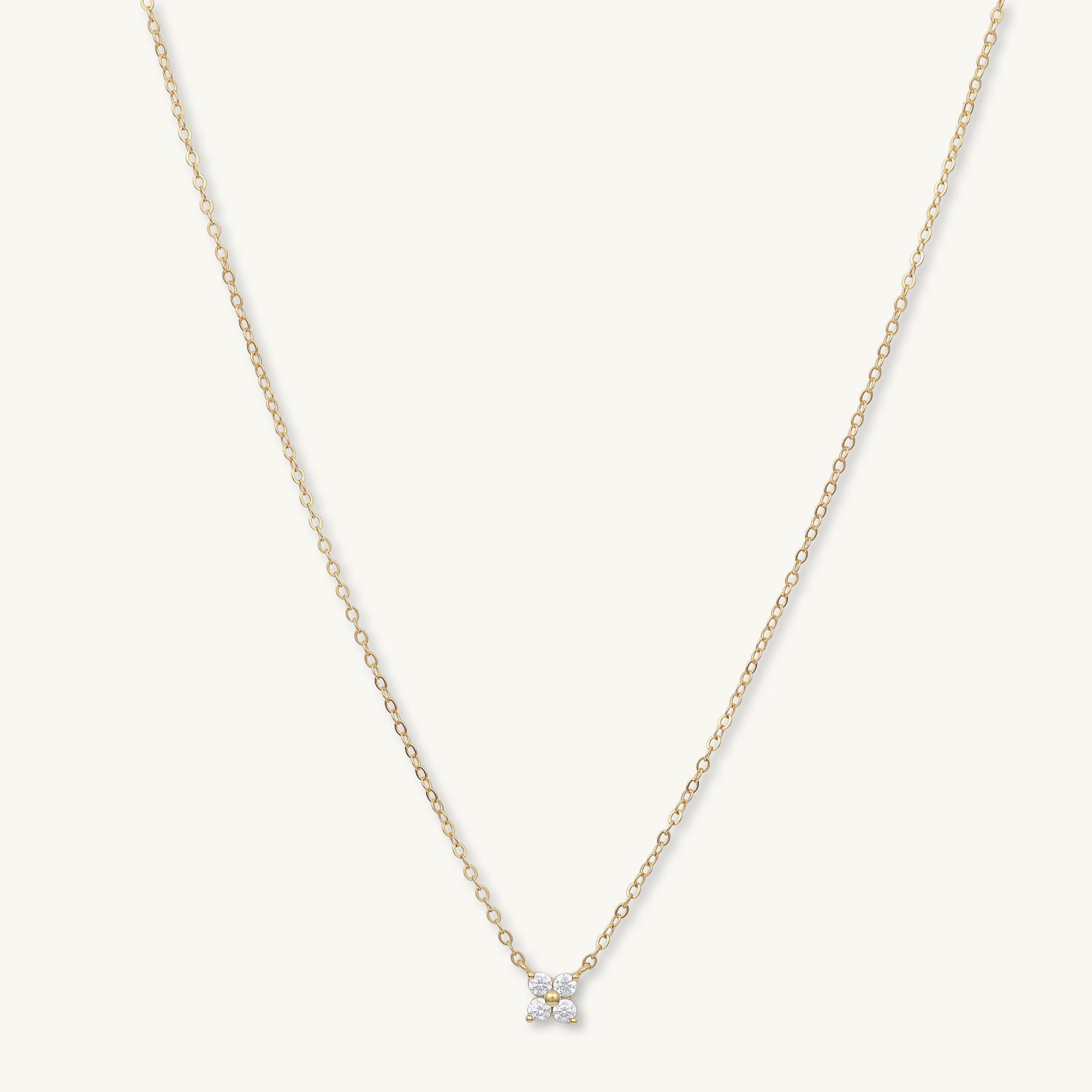 Clover Sapphire Chain Necklace - Camile & Stone