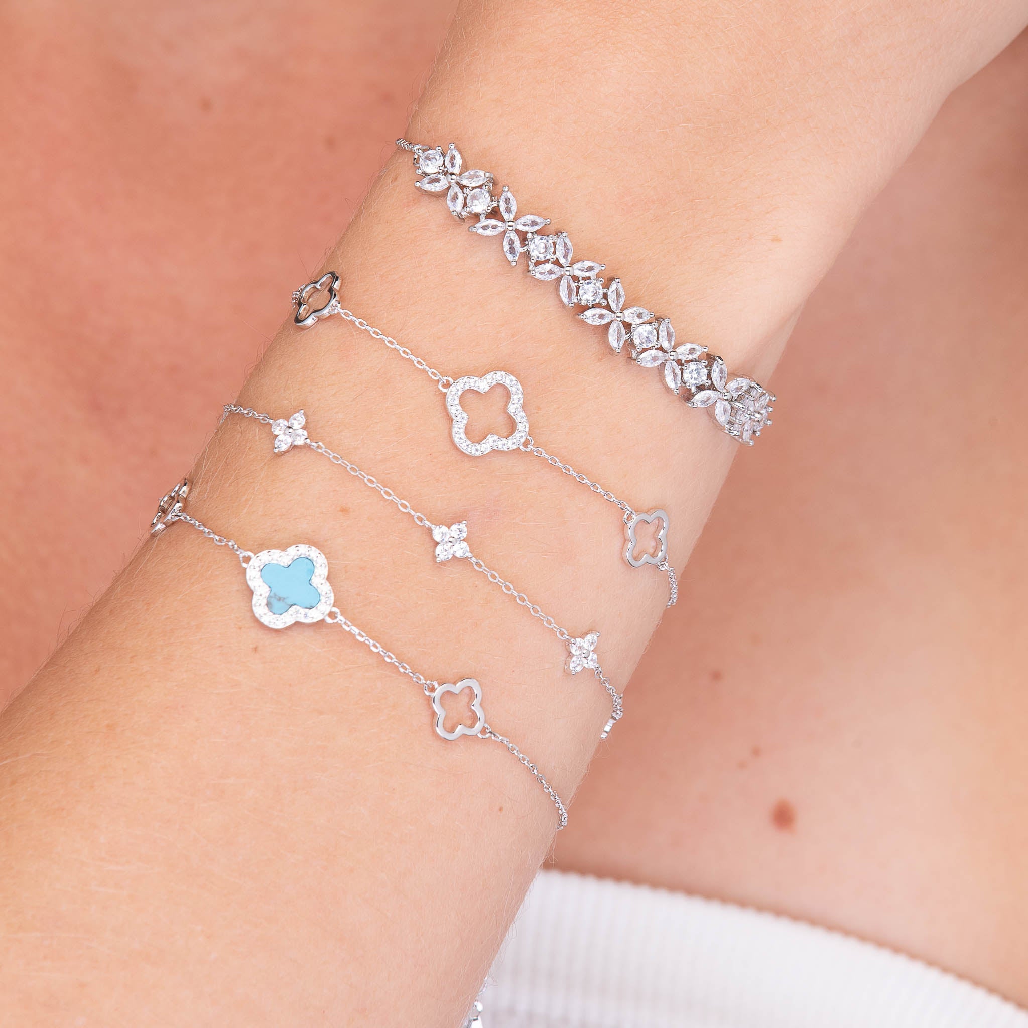 Clover Station Chain Bracelet - Camile & Stone