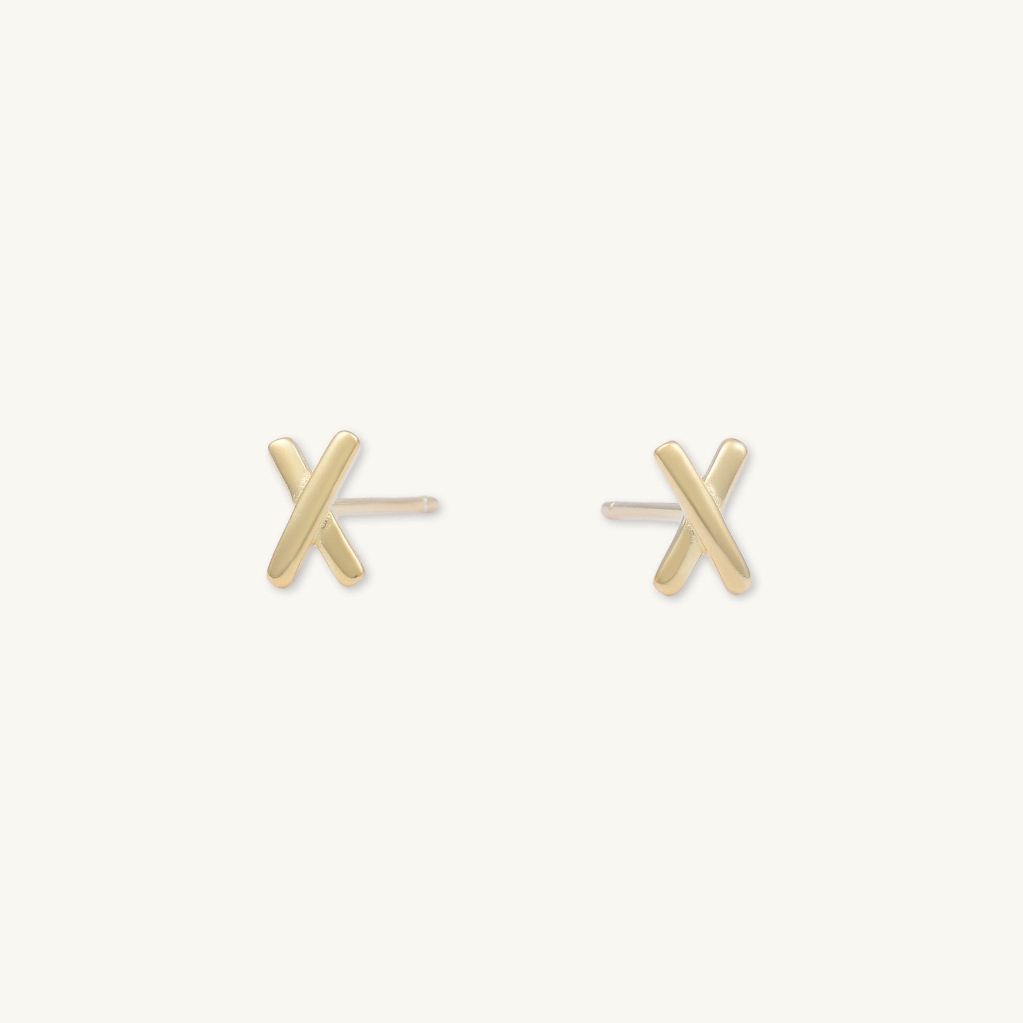 Cross Stud Earrings - Camile & Stone
