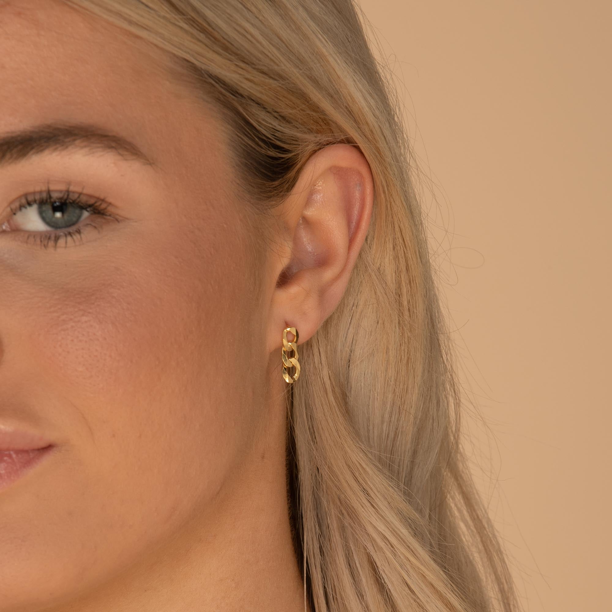 Cuban Link Stud Earrings - Camile & Stone