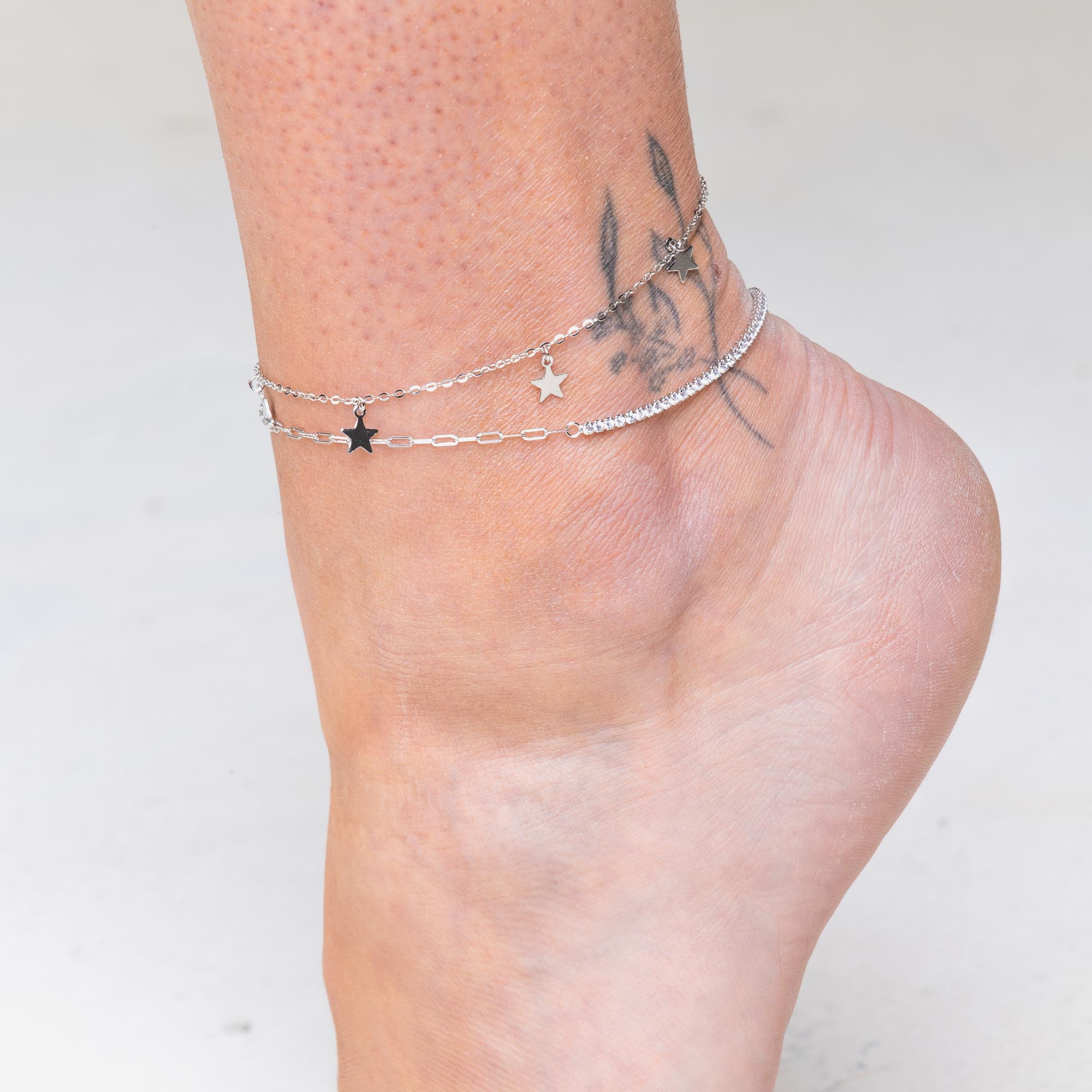 Dangling Star Chain Anklet - Camile & Stone
