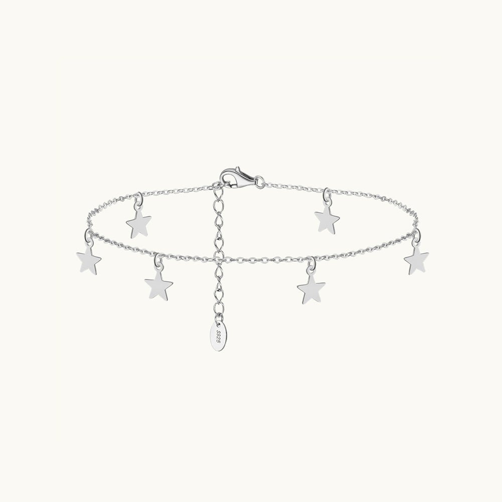 Dangling Star Chain Anklet - Camile & Stone