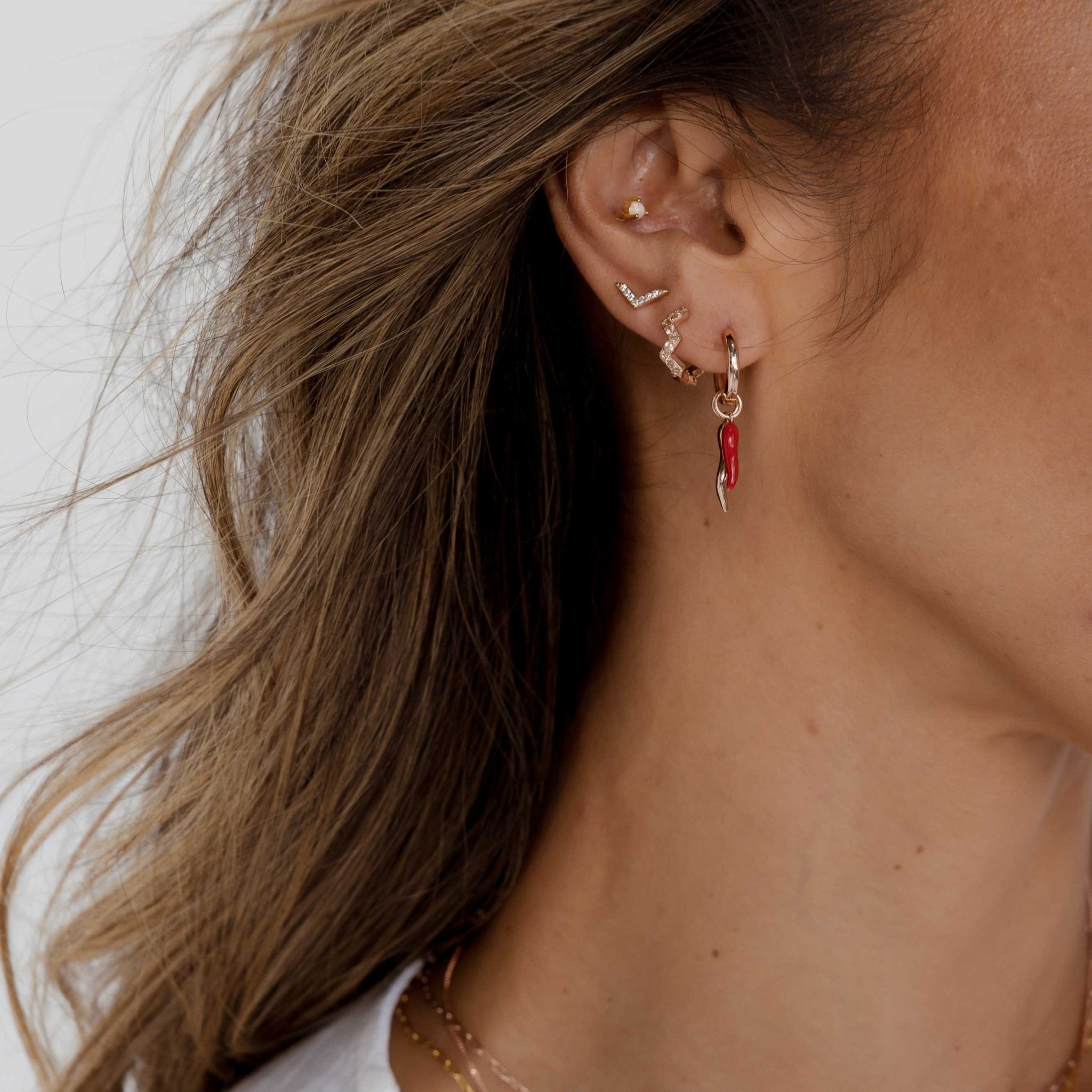 Double Spice Huggie Earrings - Camile & Stone