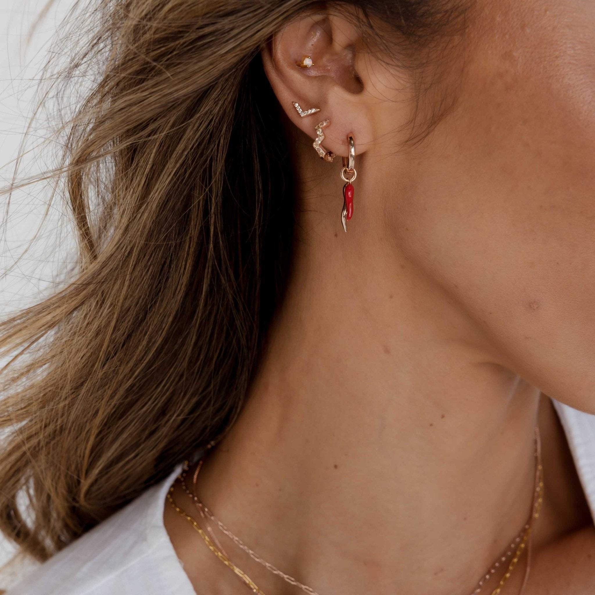 Double Spice Huggie Earrings - Camile & Stone