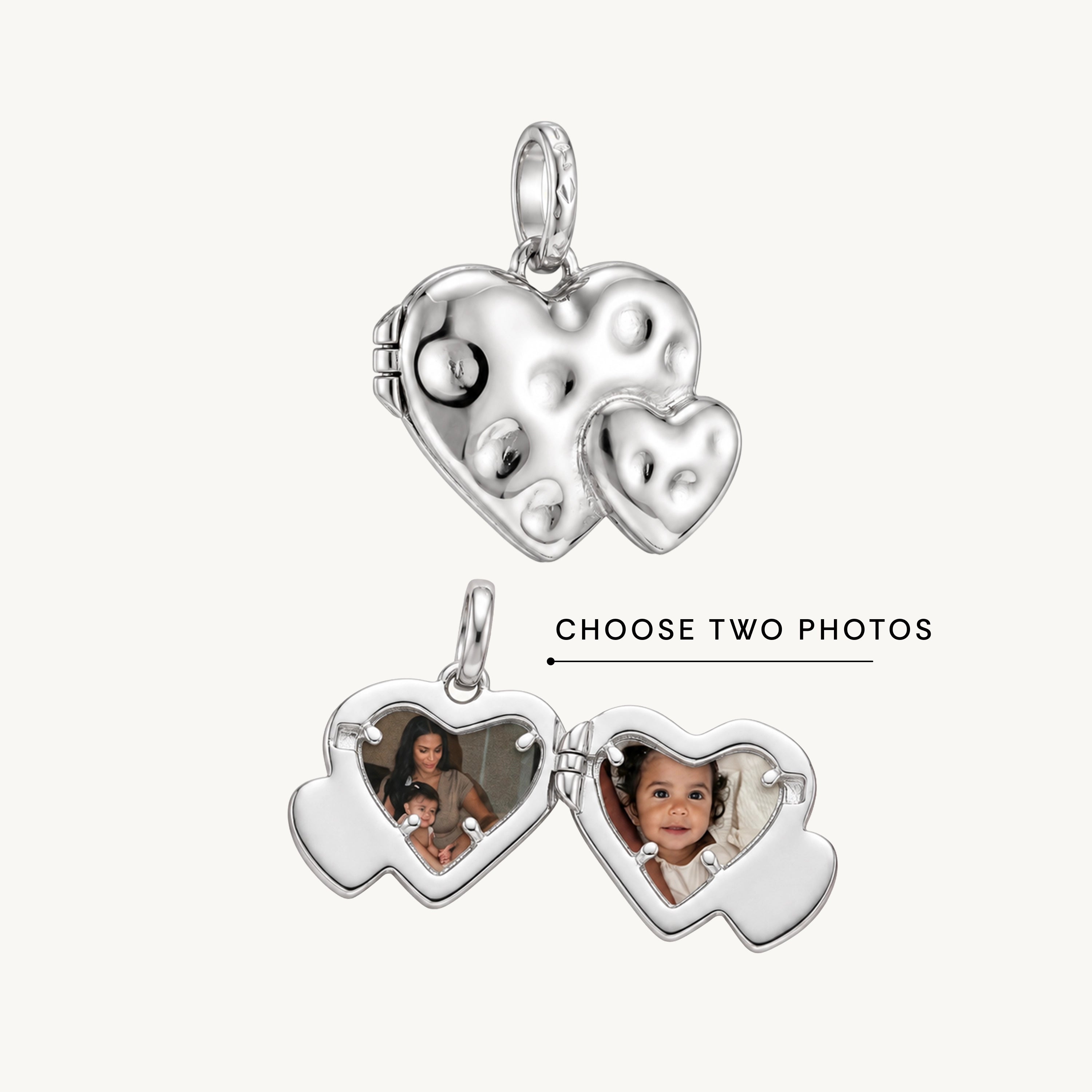Heart To Heart Molten Photo Locket Pendant