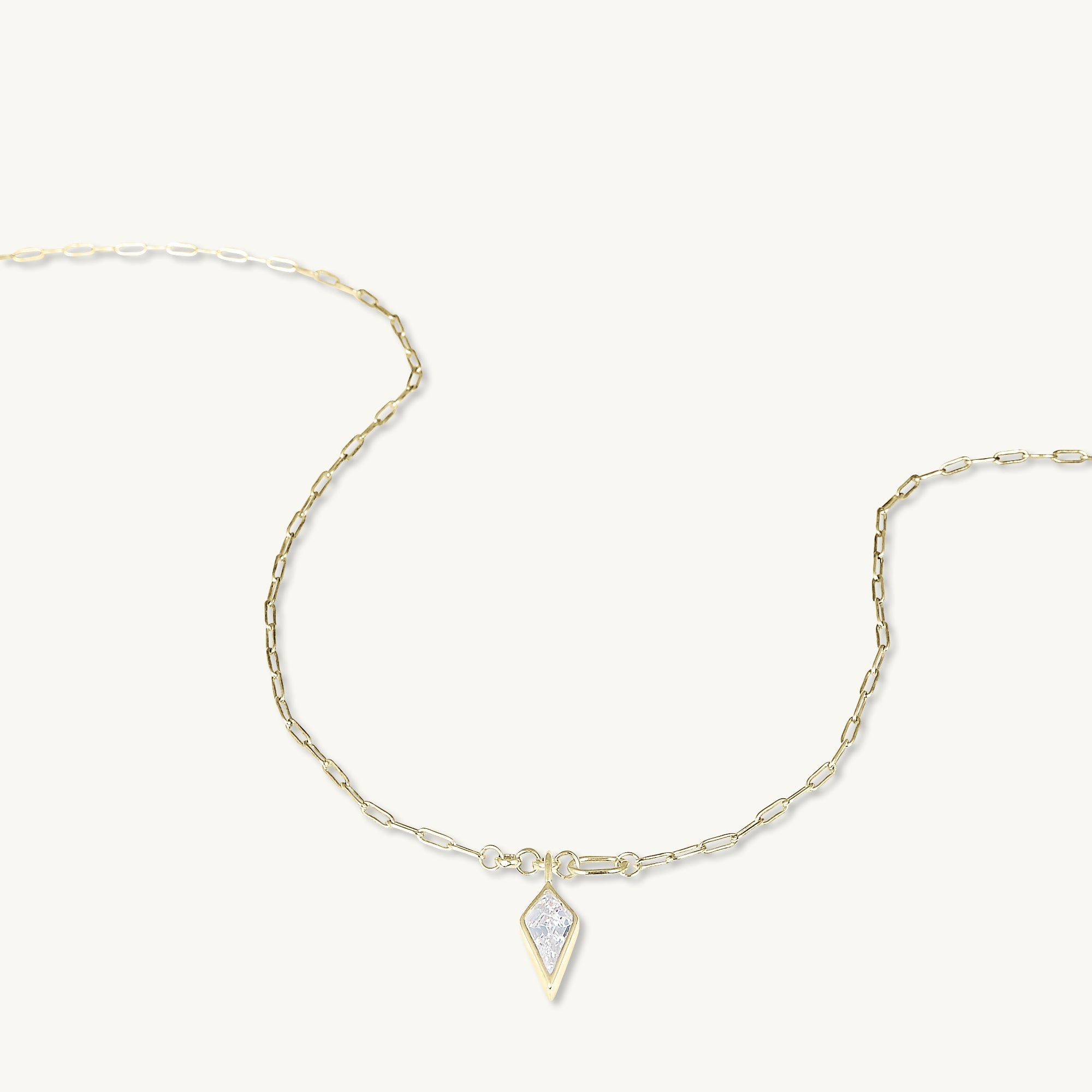 Drop Spike Link Necklace - Camile & Stone