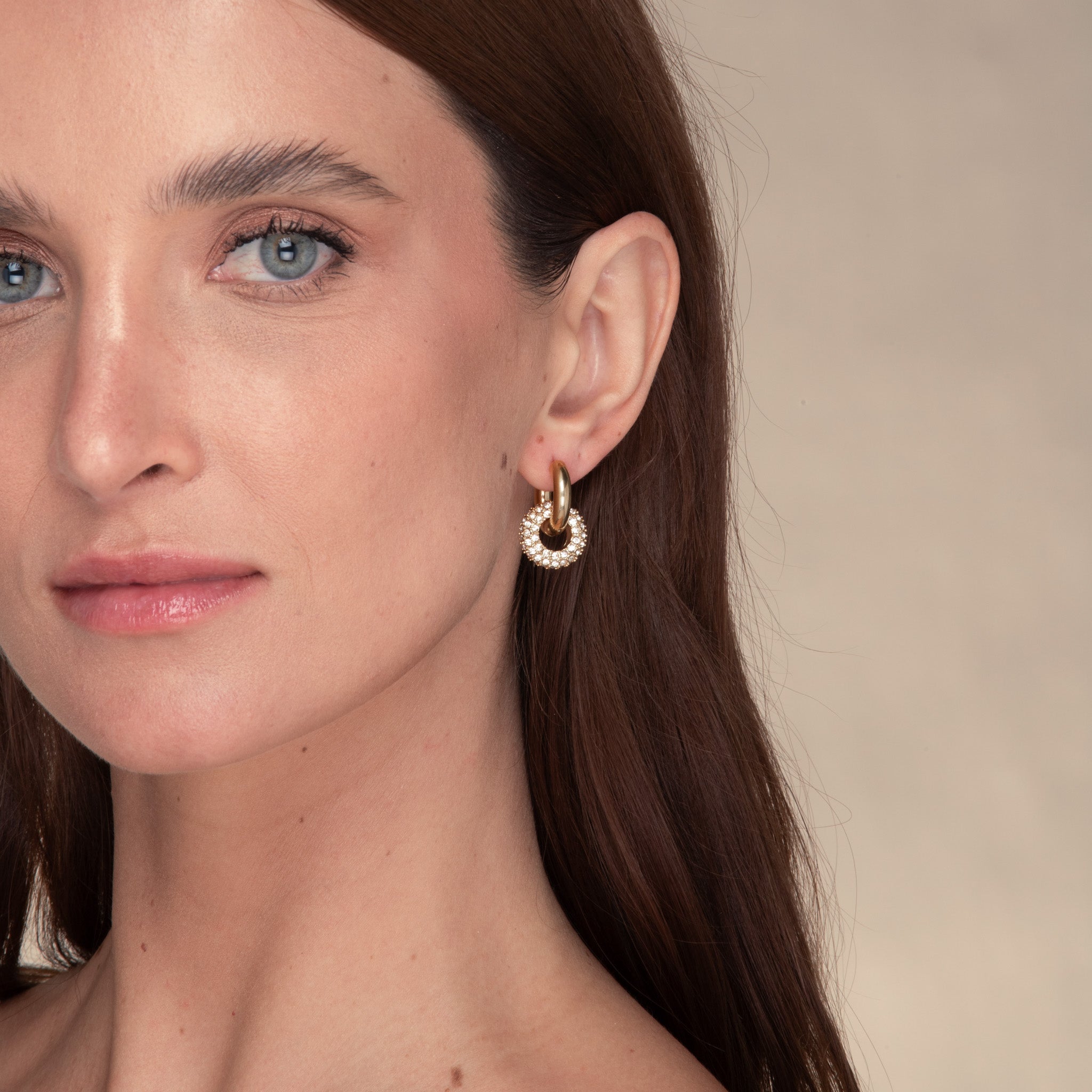 Elena Zirconia Huggie Earrings - Camile & Stone