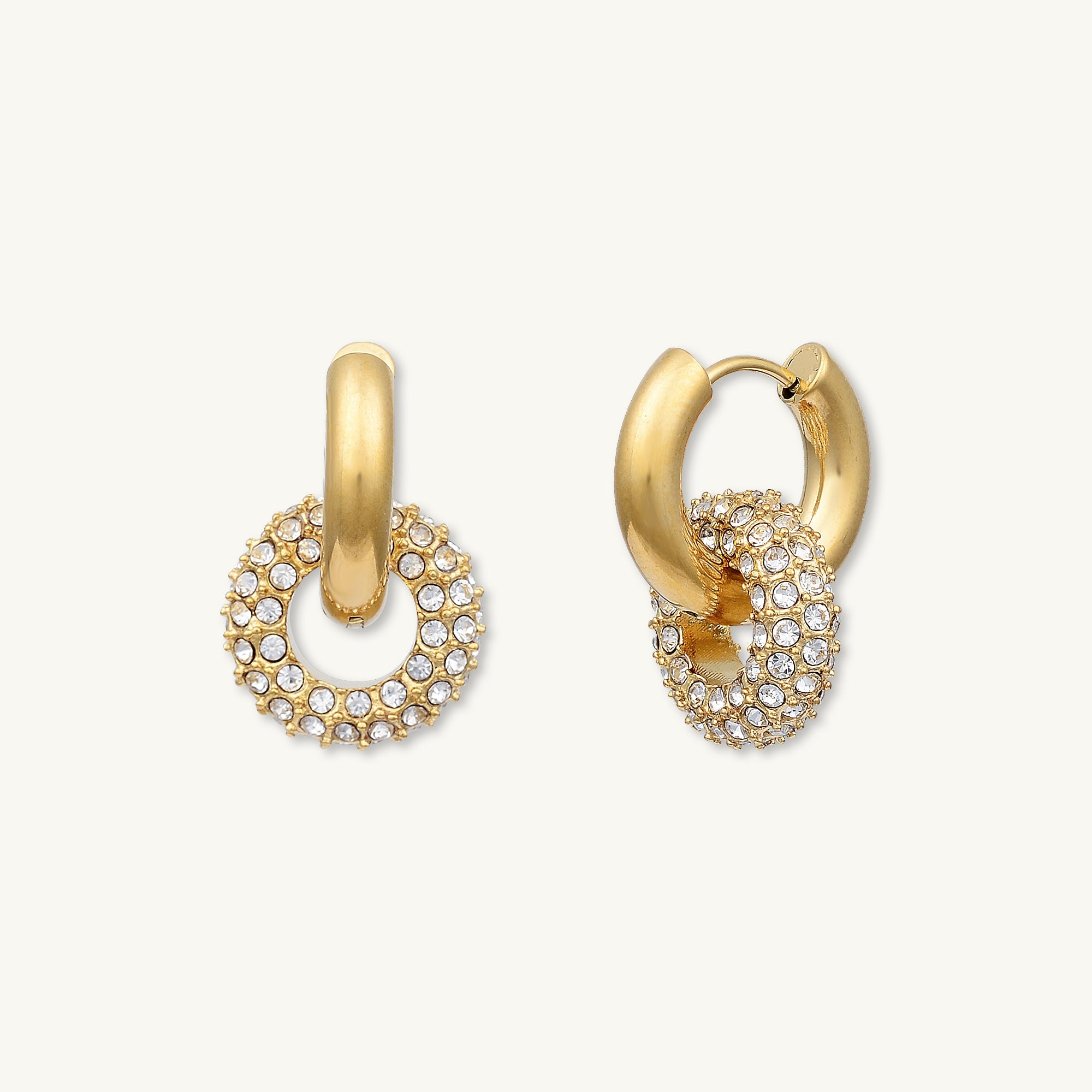Elena Zirconia Huggie Earrings - Camile & Stone