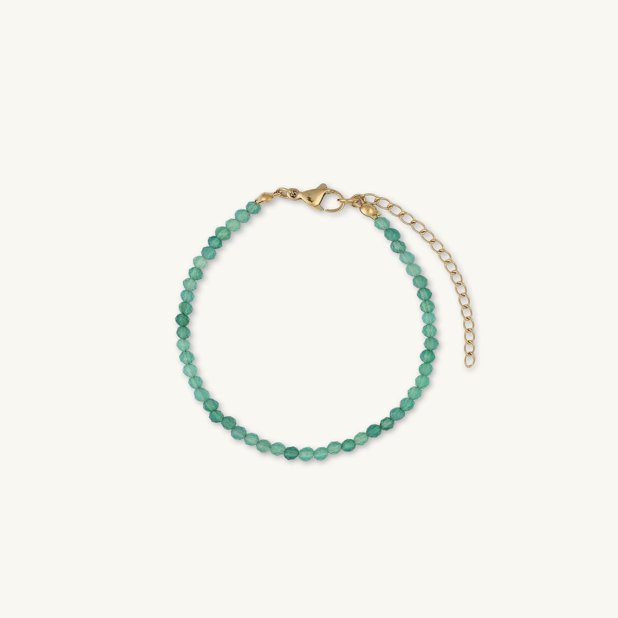 Emerald Crystal Beaded Bracelet - Camile & Stone