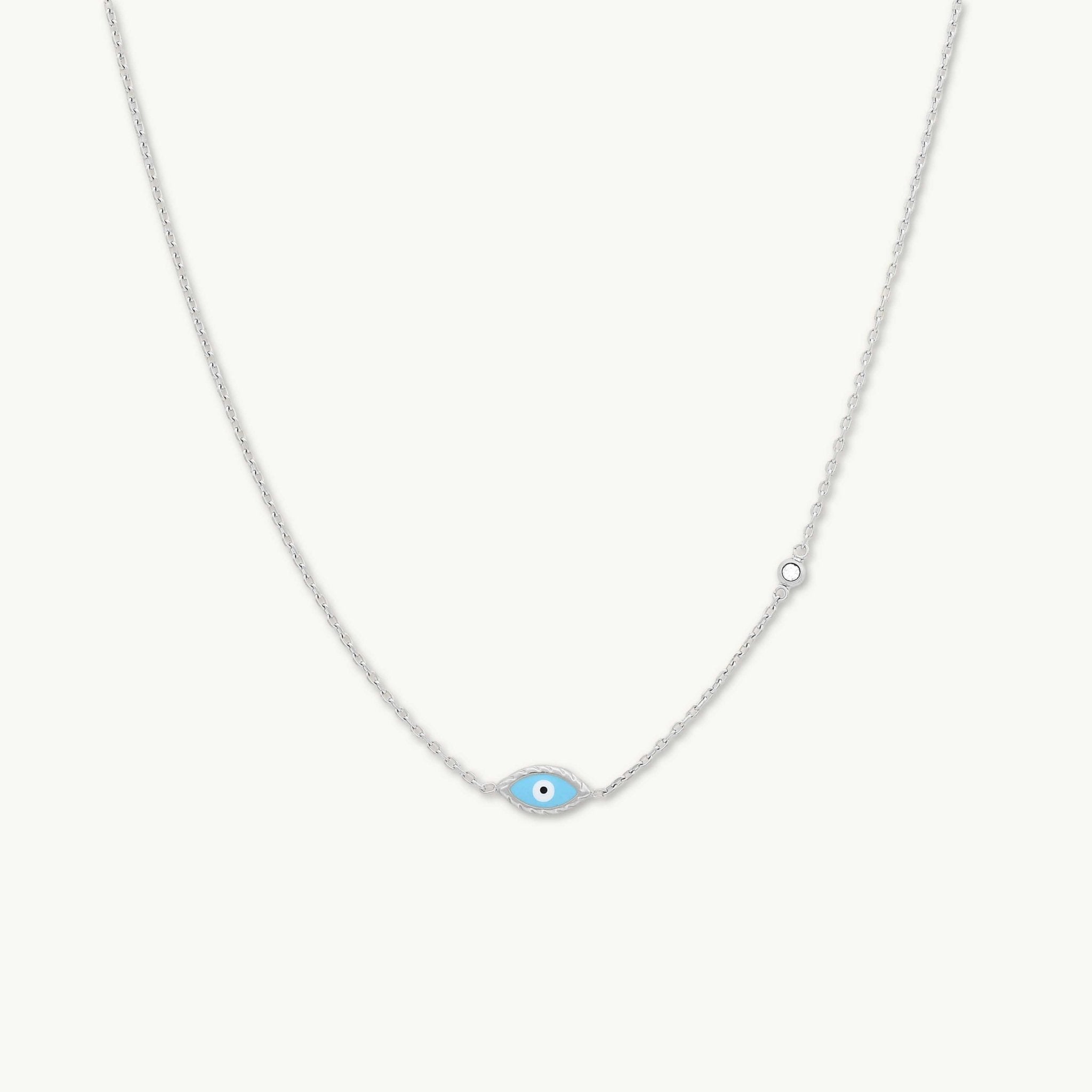 Evil Eye Turquoise Solitaire Necklace - Camile & Stone