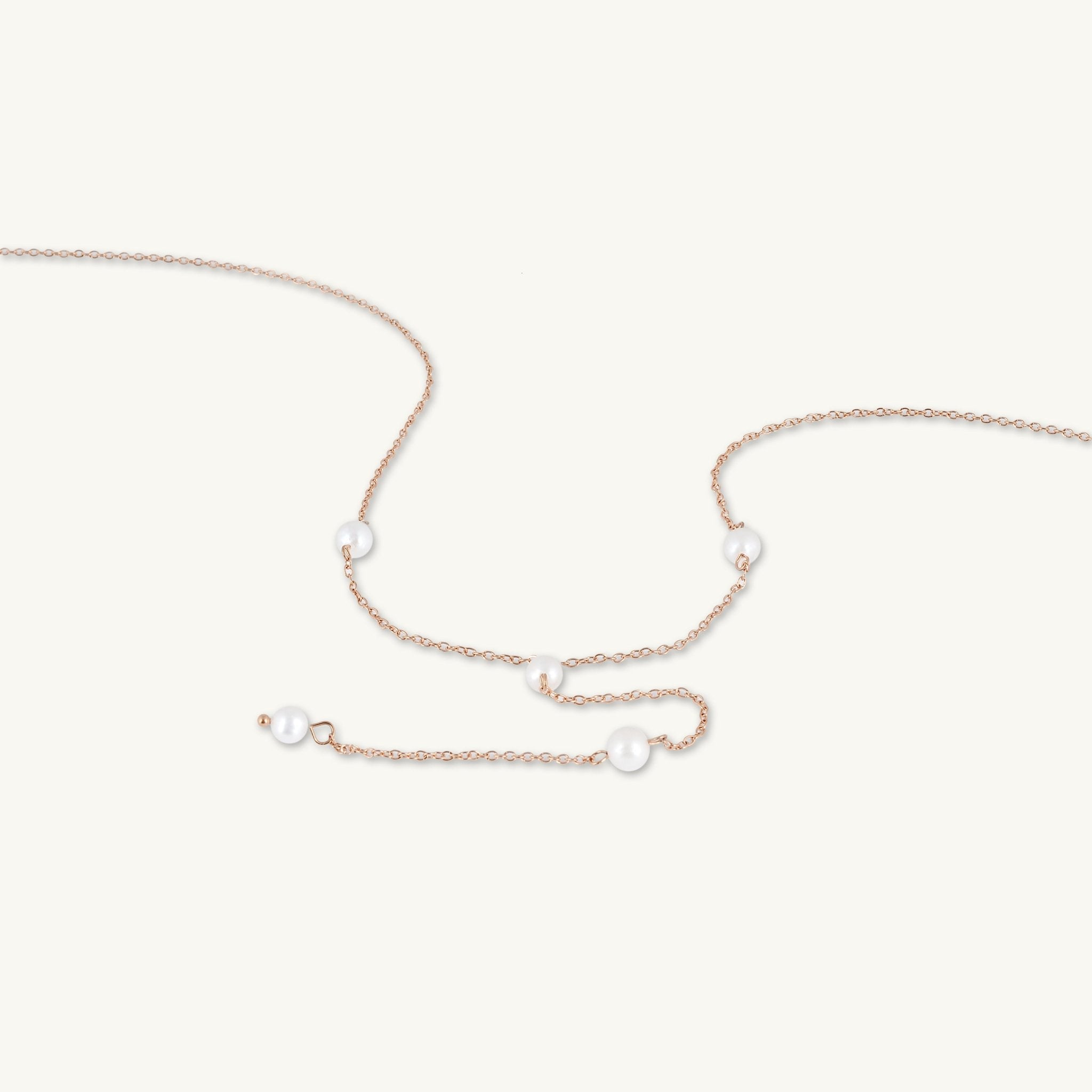 Freshwater Drop Pearl Y Long Necklace - Camile & Stone