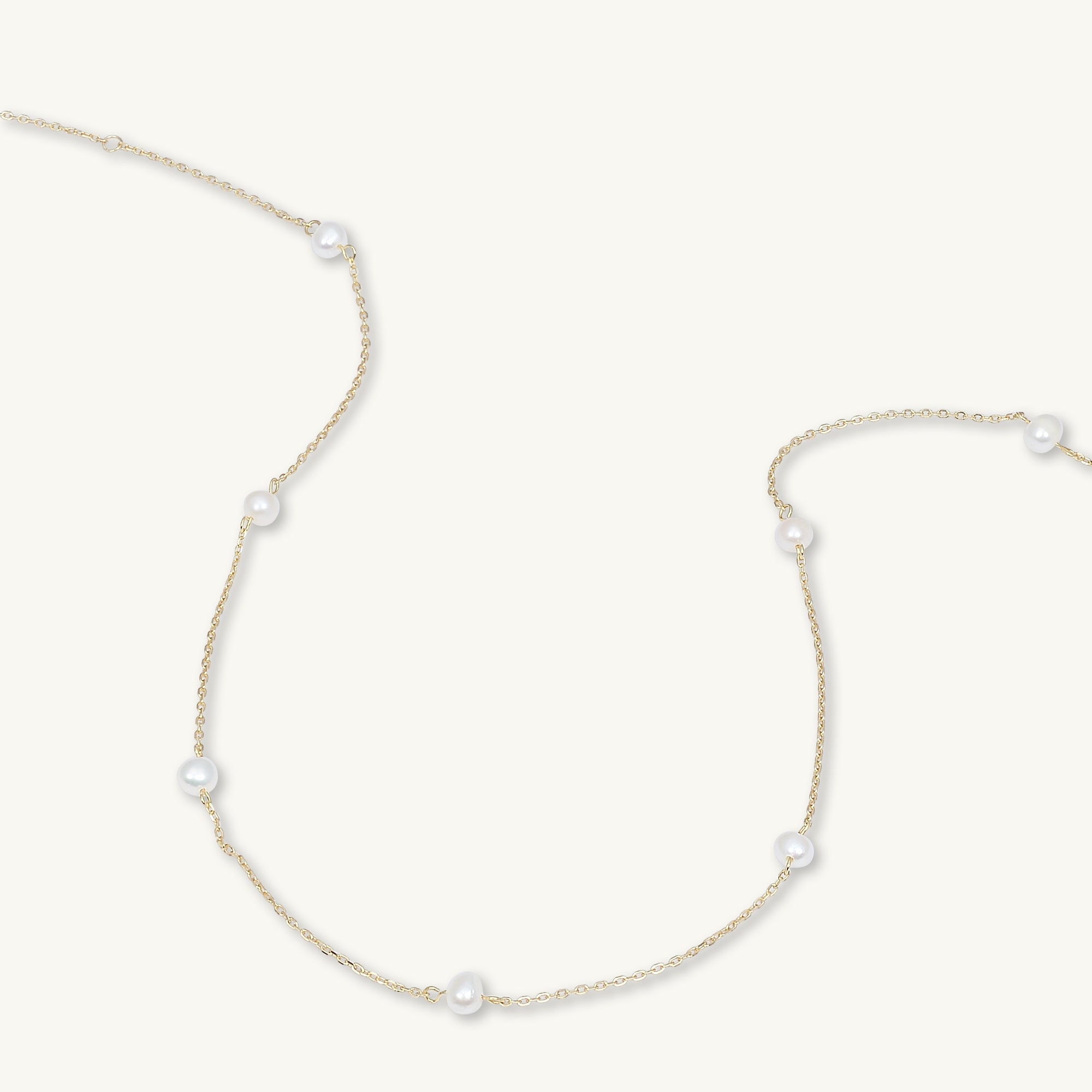 Freshwater Pearl Station Necklace - Camile & Stone