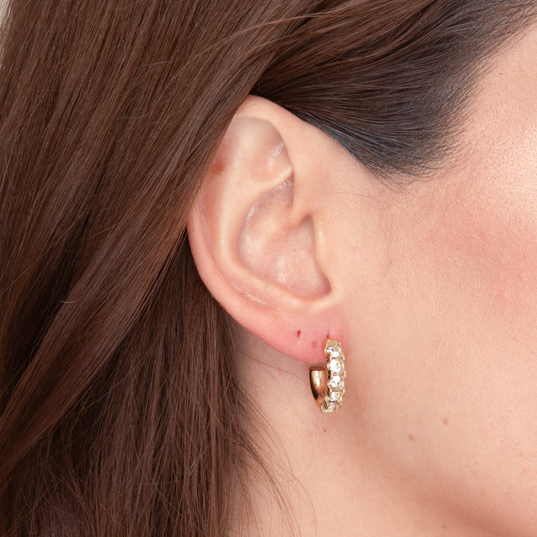 Gracie Zirconia Huggie Earrings - Camile & Stone