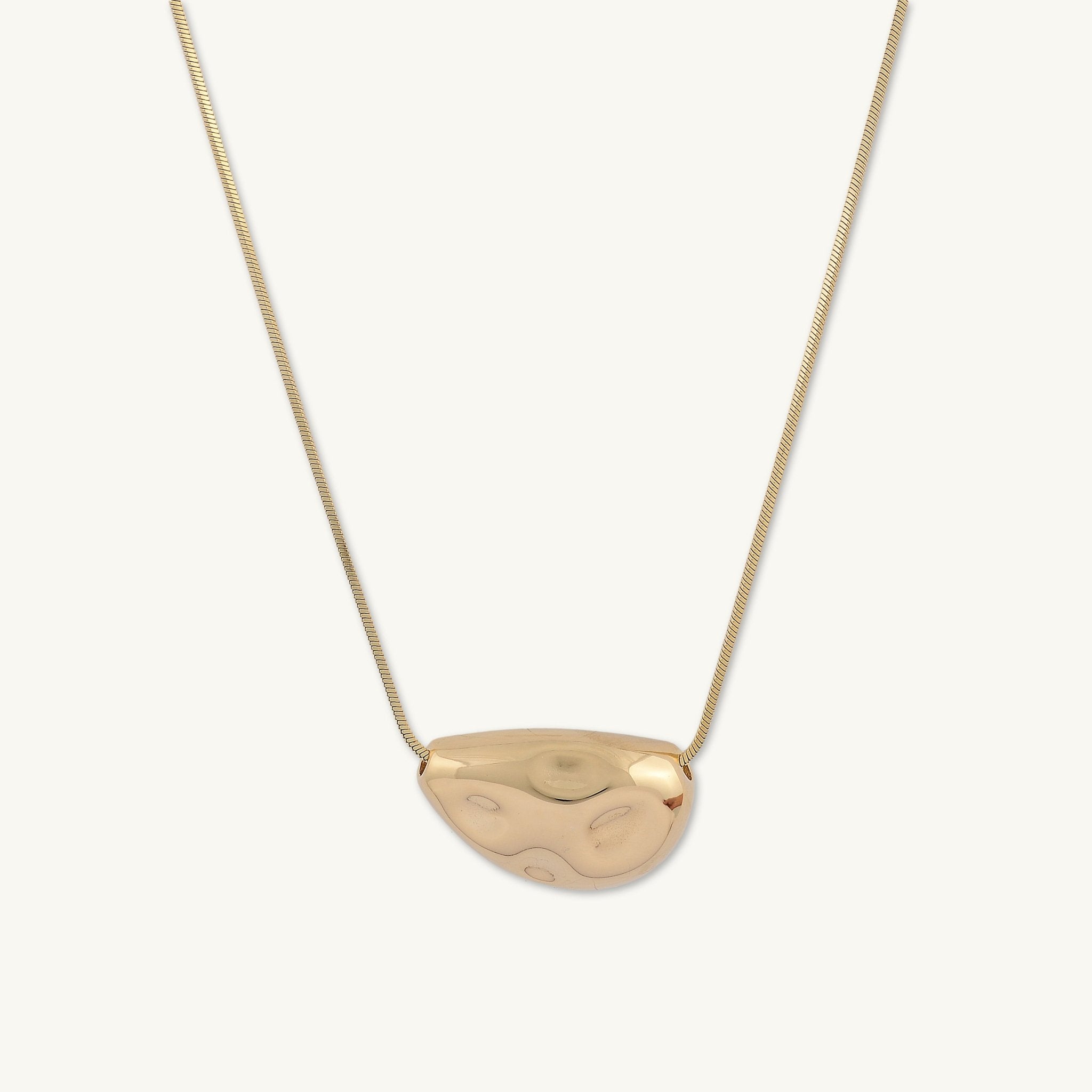 Hailey Molten Pebble Snake Necklace - Camile & Stone
