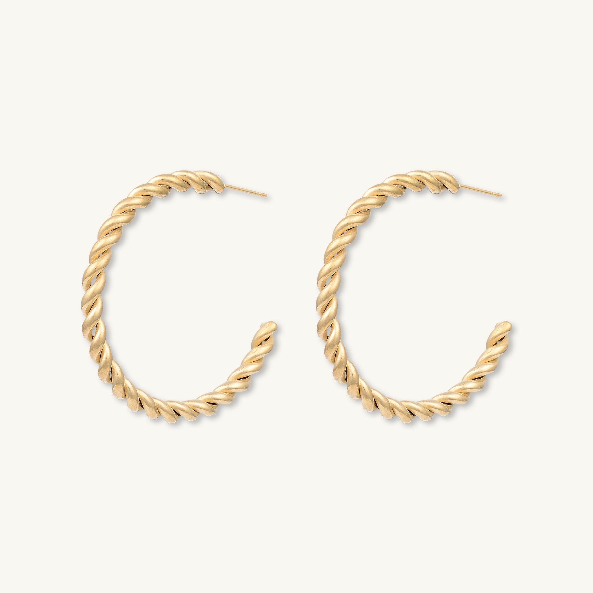 Hallie Twist Statement Hoop Earrings - Camile & Stone