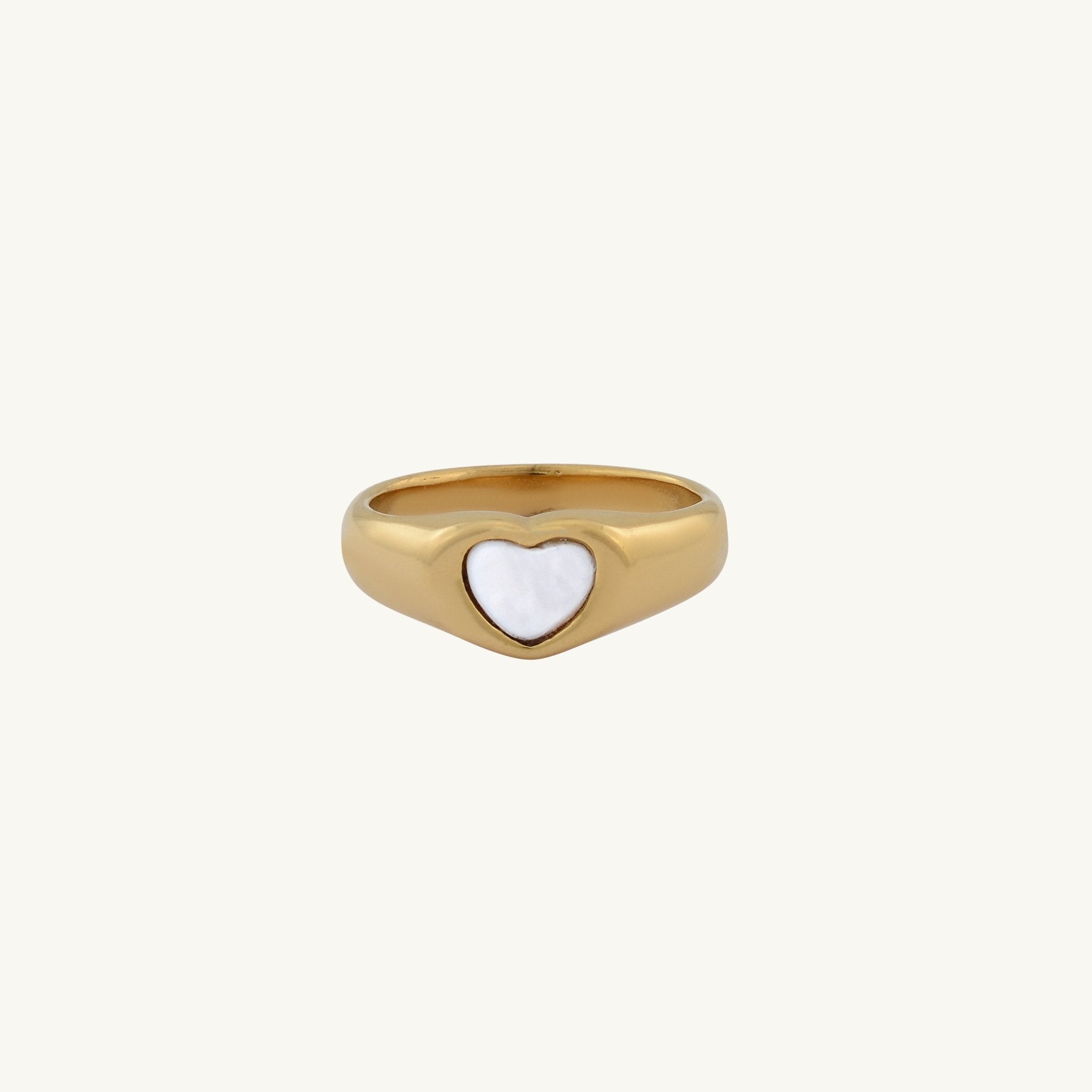 Harper MOP Heart Dome Ring - Camile & Stone