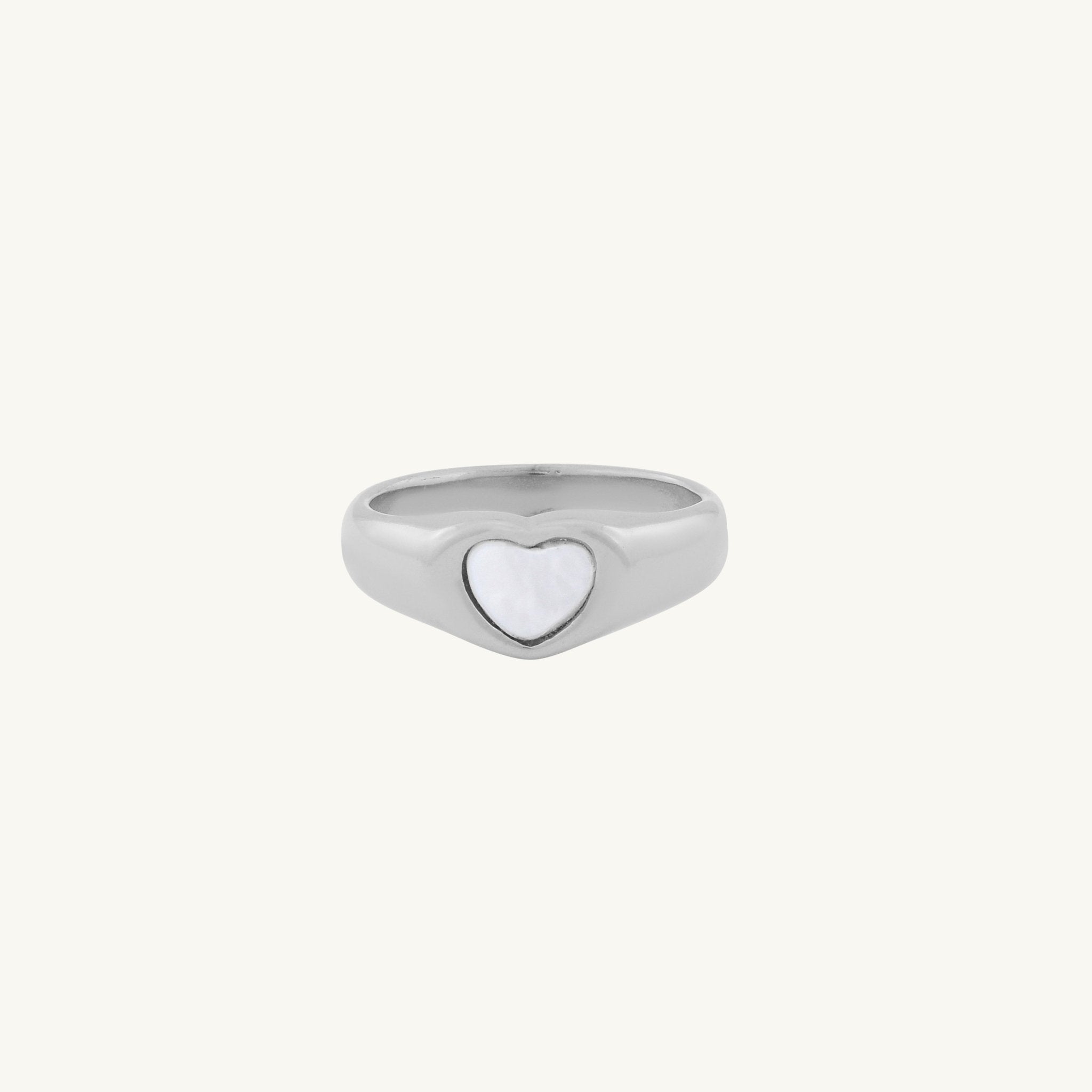 Harper MOP Heart Dome Ring - Camile & Stone