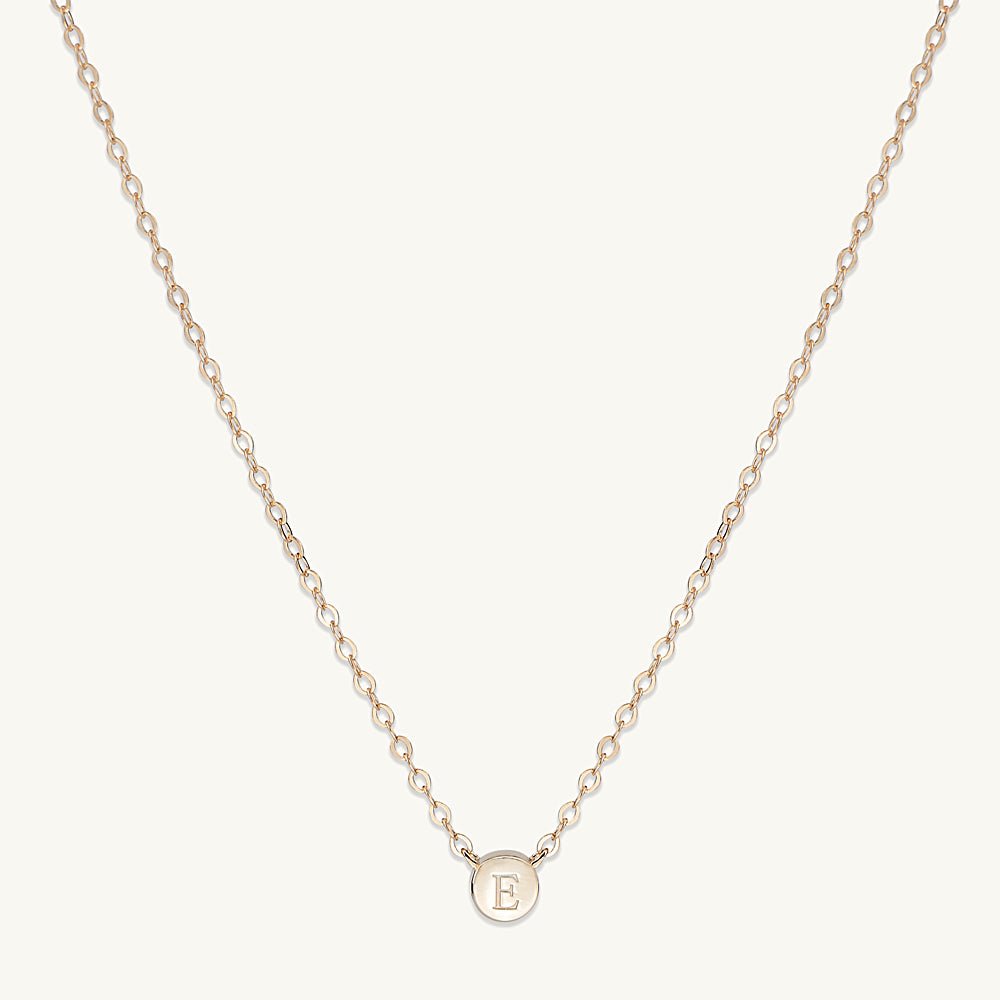 Initial Letter Dot Necklace - Camile & Stone