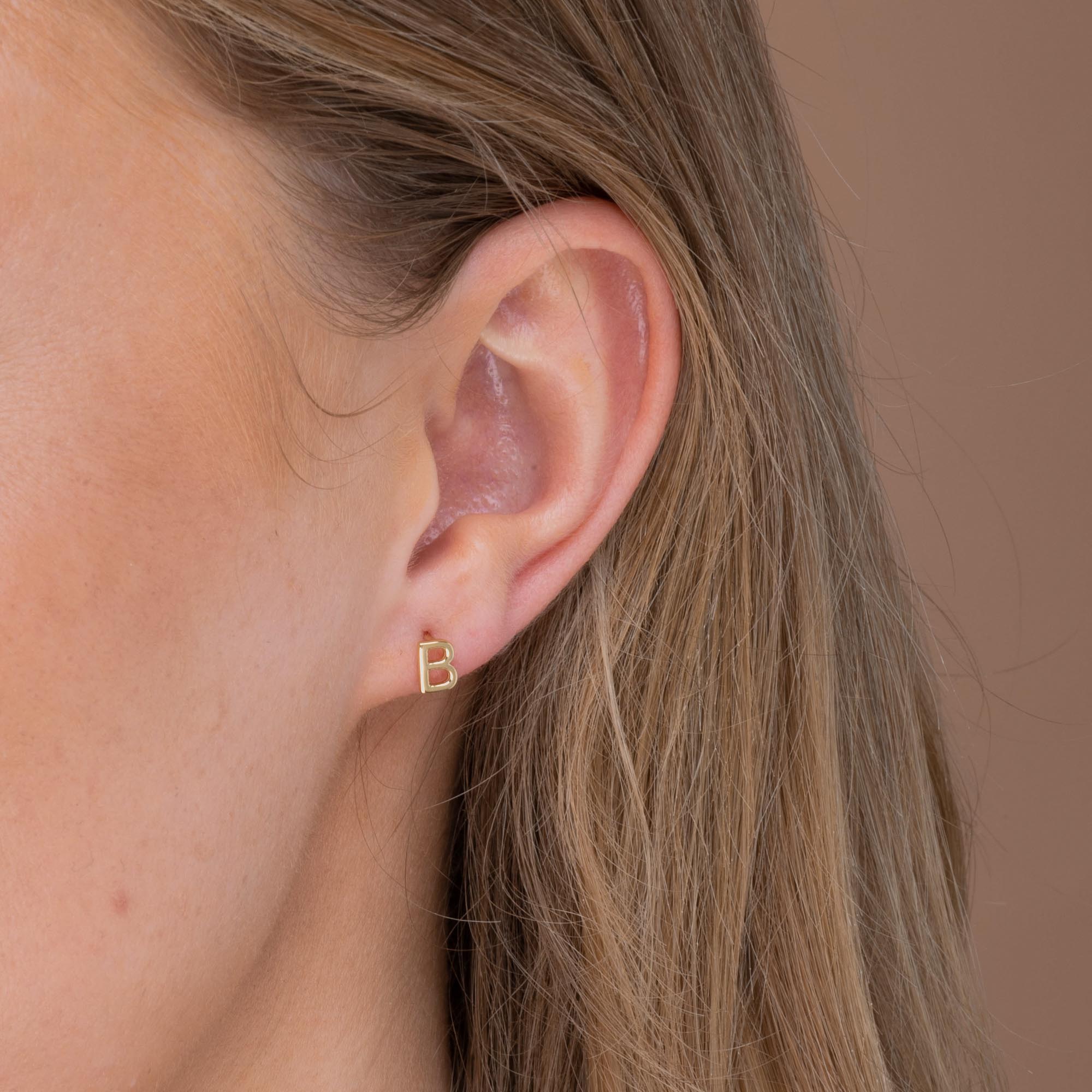 Initial Letter Stud Earrings - Camile & Stone