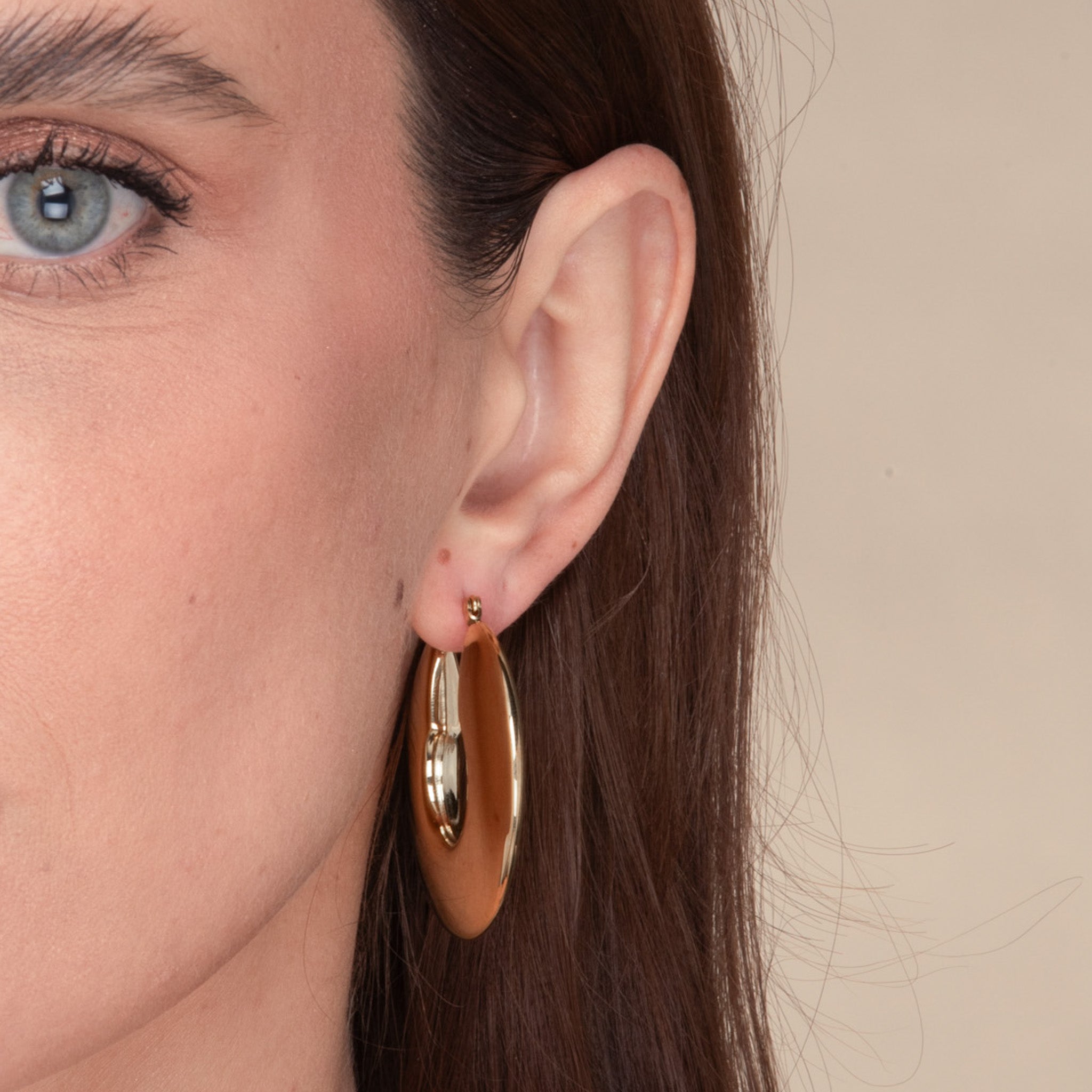 Jasmine Dome Hoop Earrings - Camile & Stone