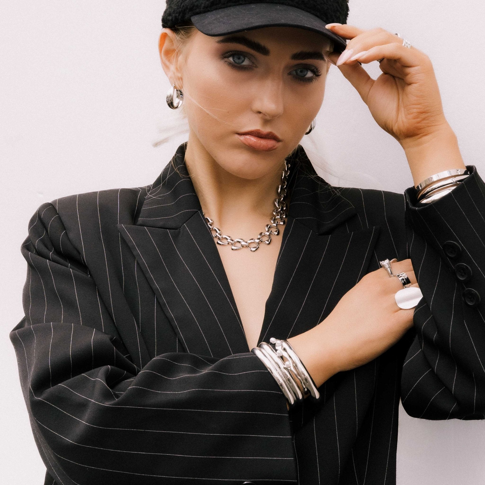 Jordan Twist Statement Hoop Earrings - Camile & Stone