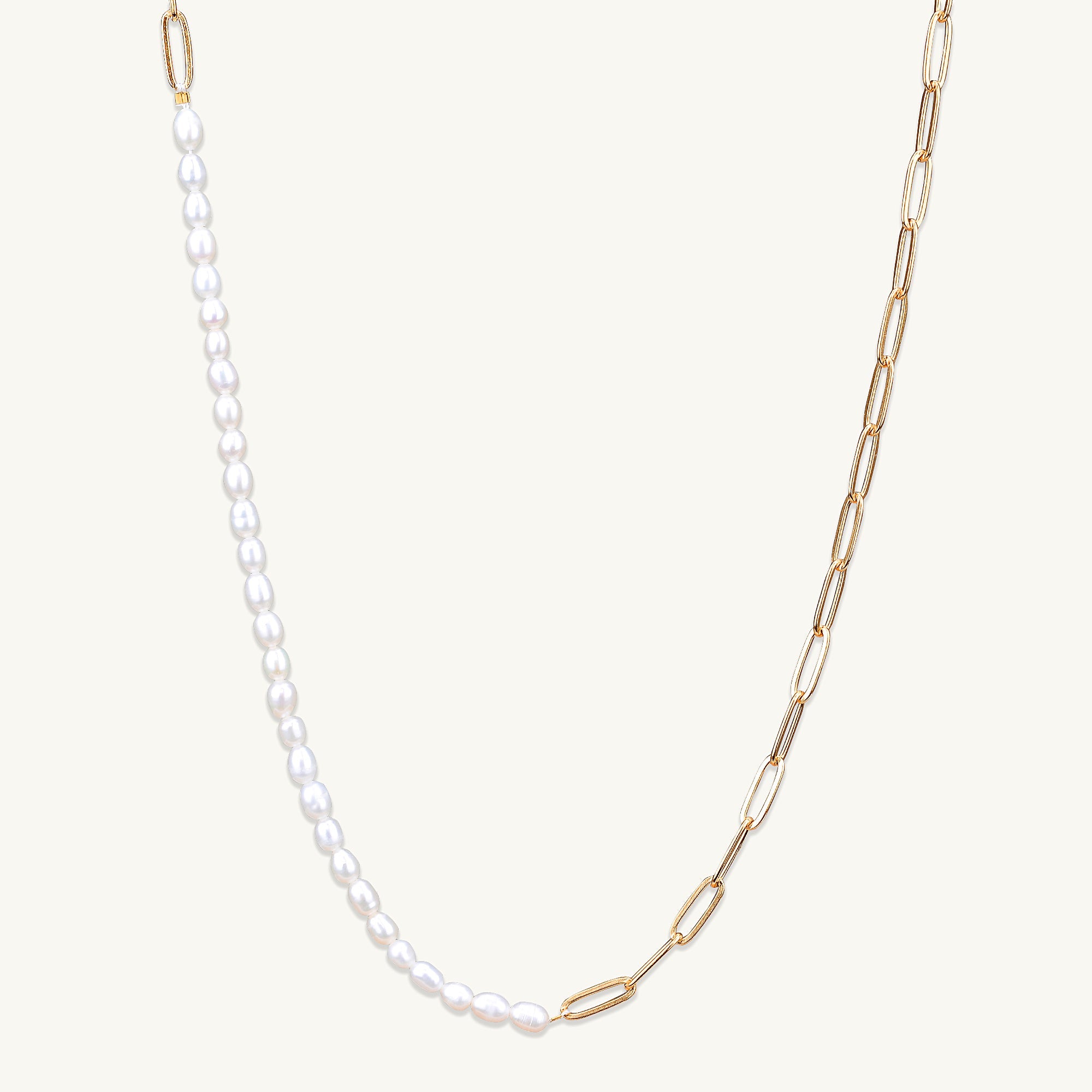 Kelly Paperlink Pearl Necklace - Camile & Stone