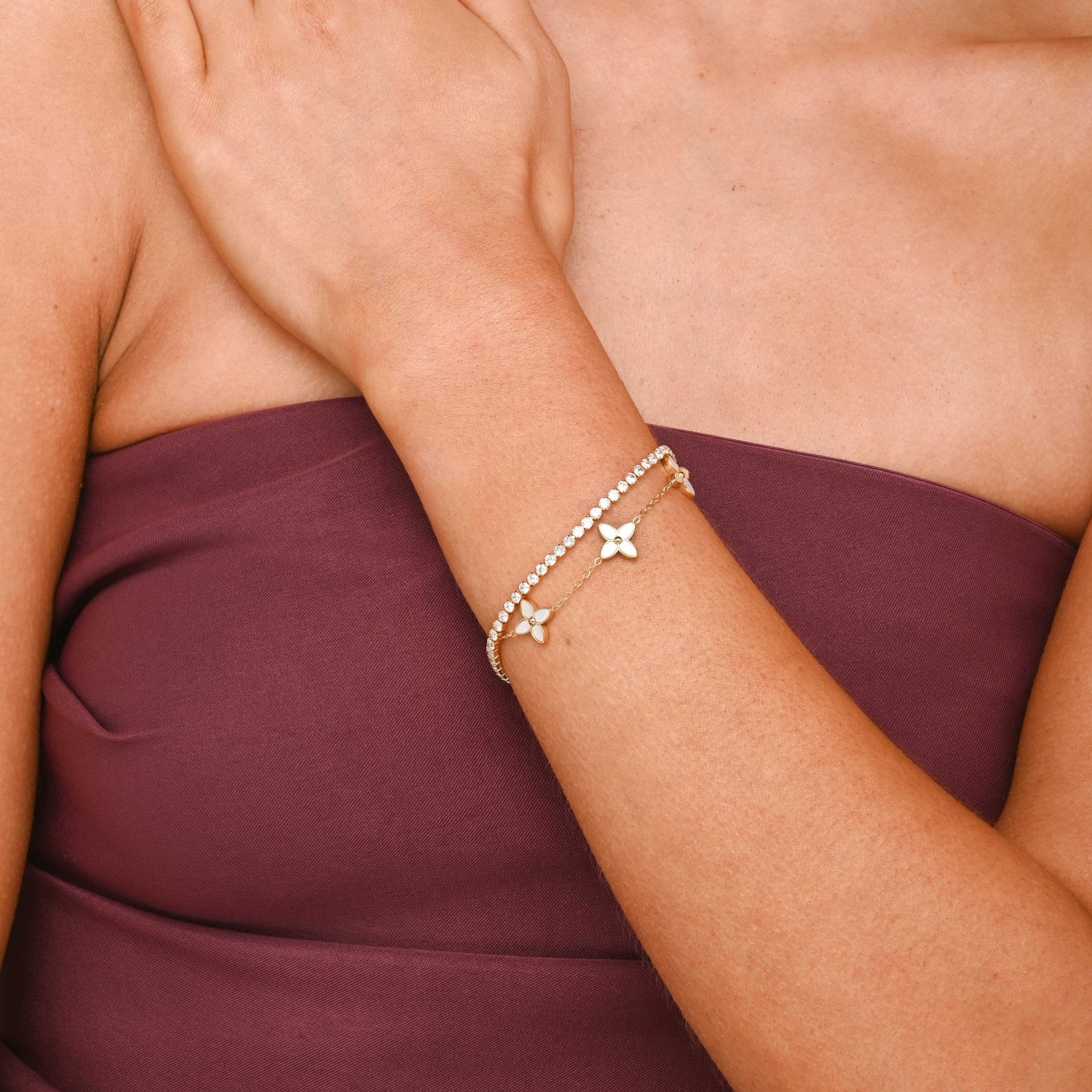 Lavertine Tennis Chain Bracelet - Camile & Stone