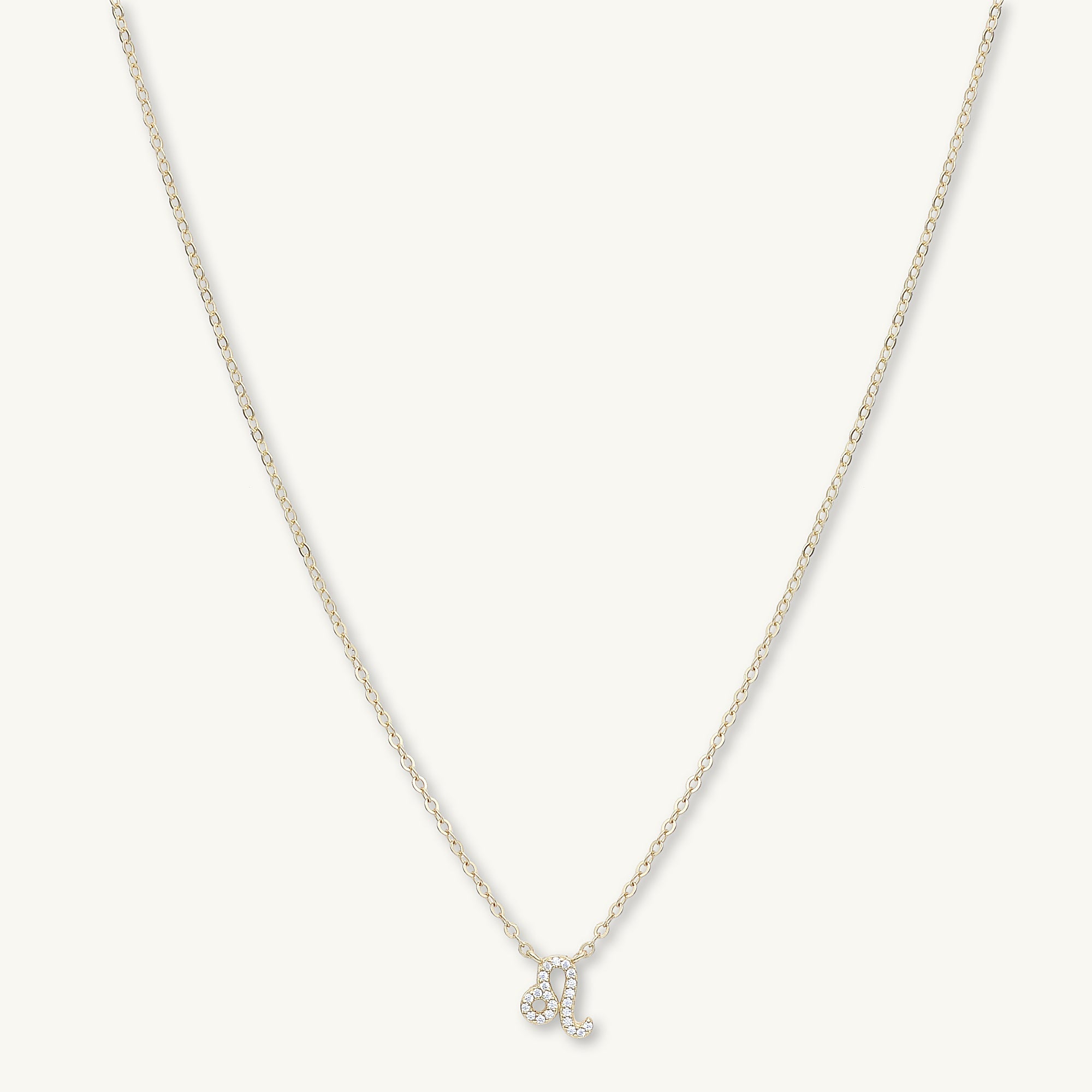 Leo Sapphire Charm Zodiac Star Sign Necklace - Camile & Stone