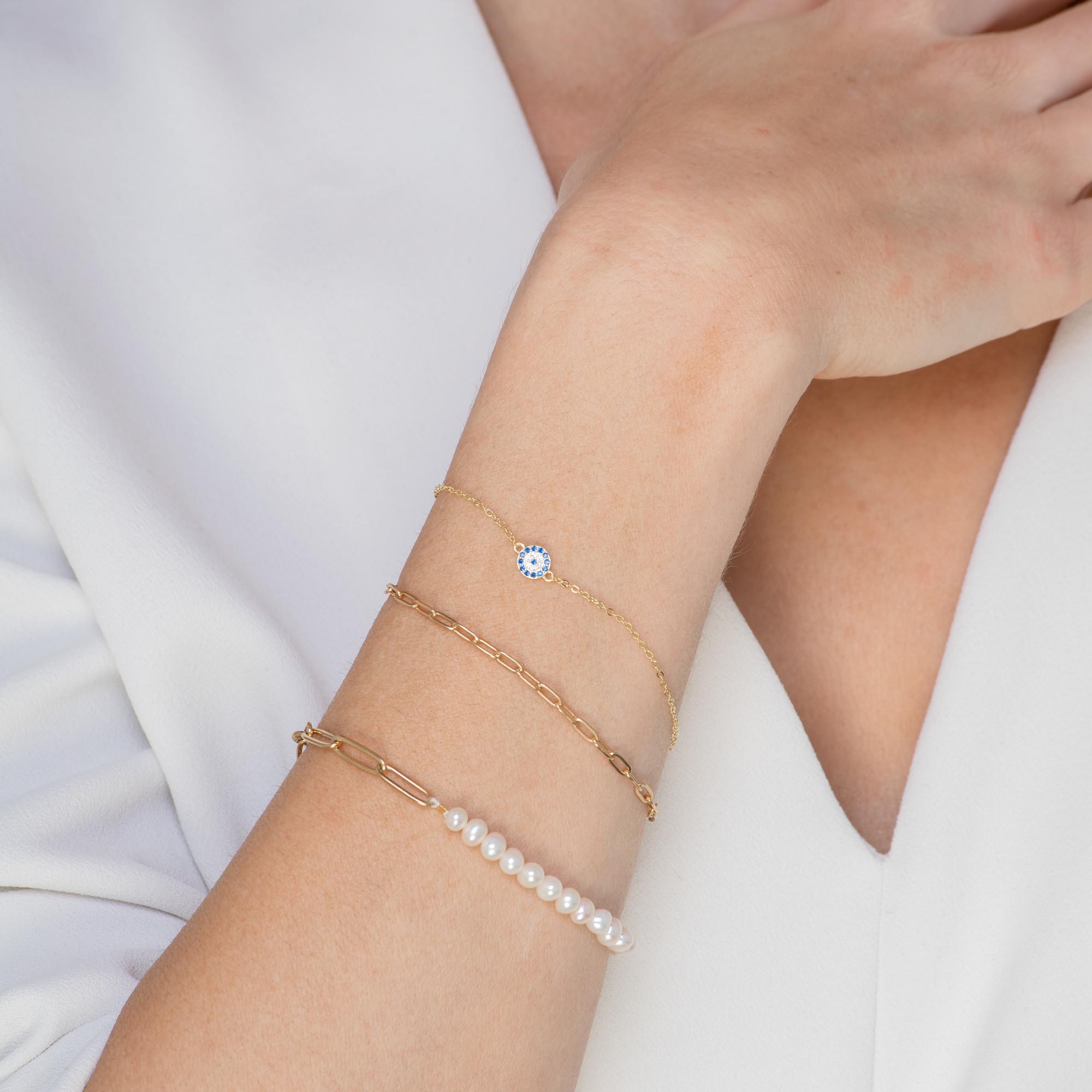 Link Chain Stacking Bracelet - Camile & Stone