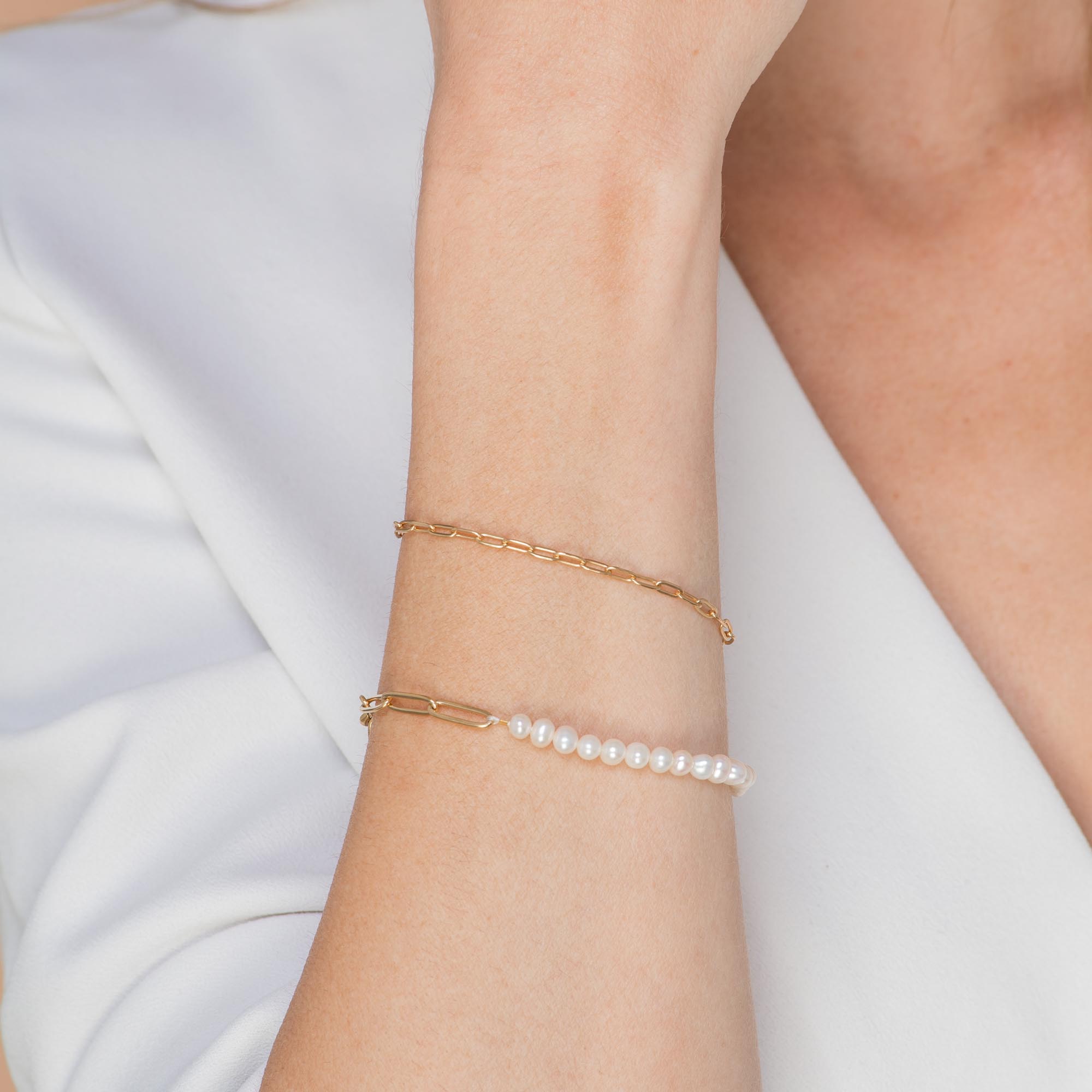 Link Chain Stacking Bracelet - Camile & Stone