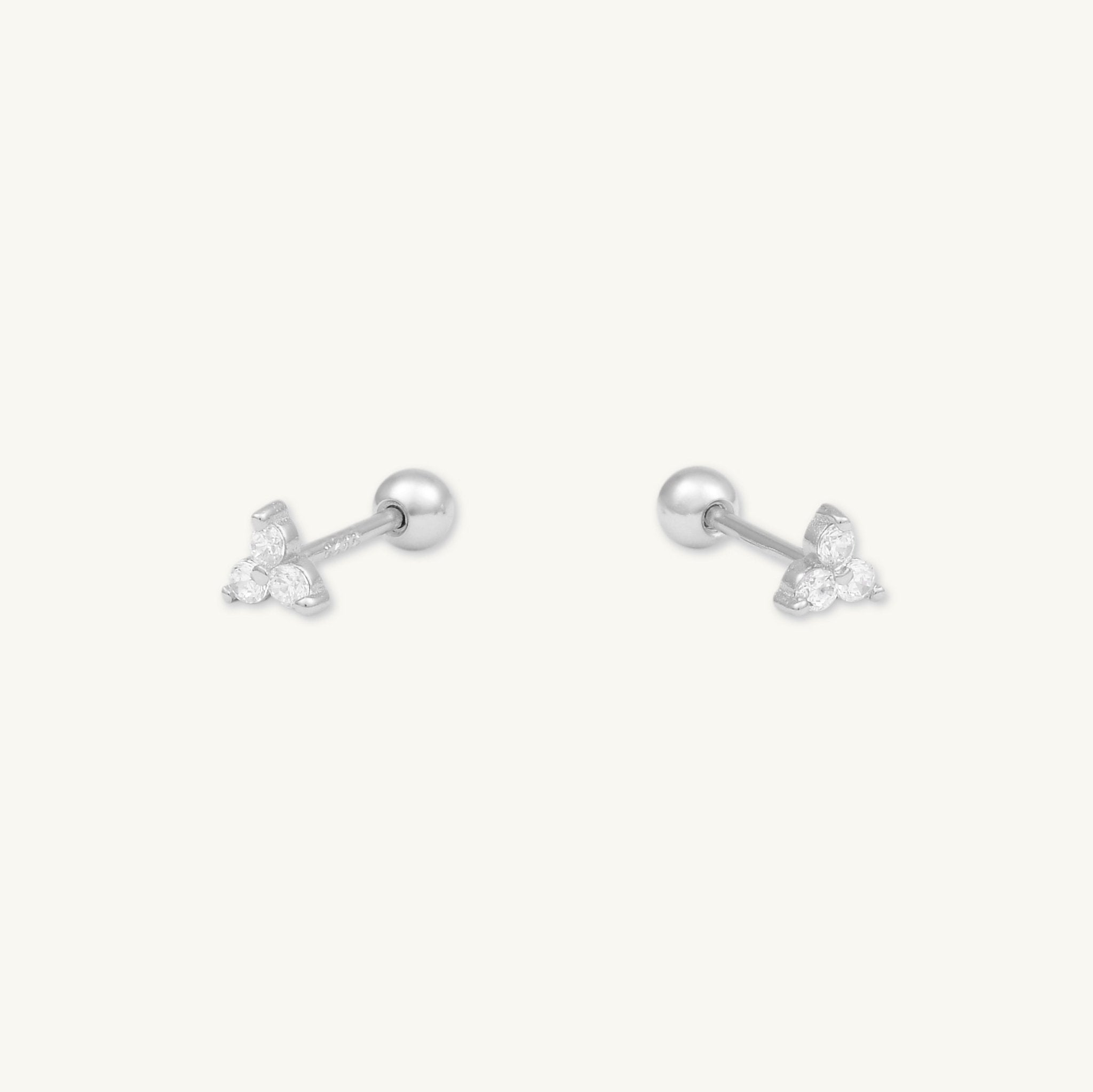Lotus Barbell Stud Cartilage Earrings - Camile & Stone