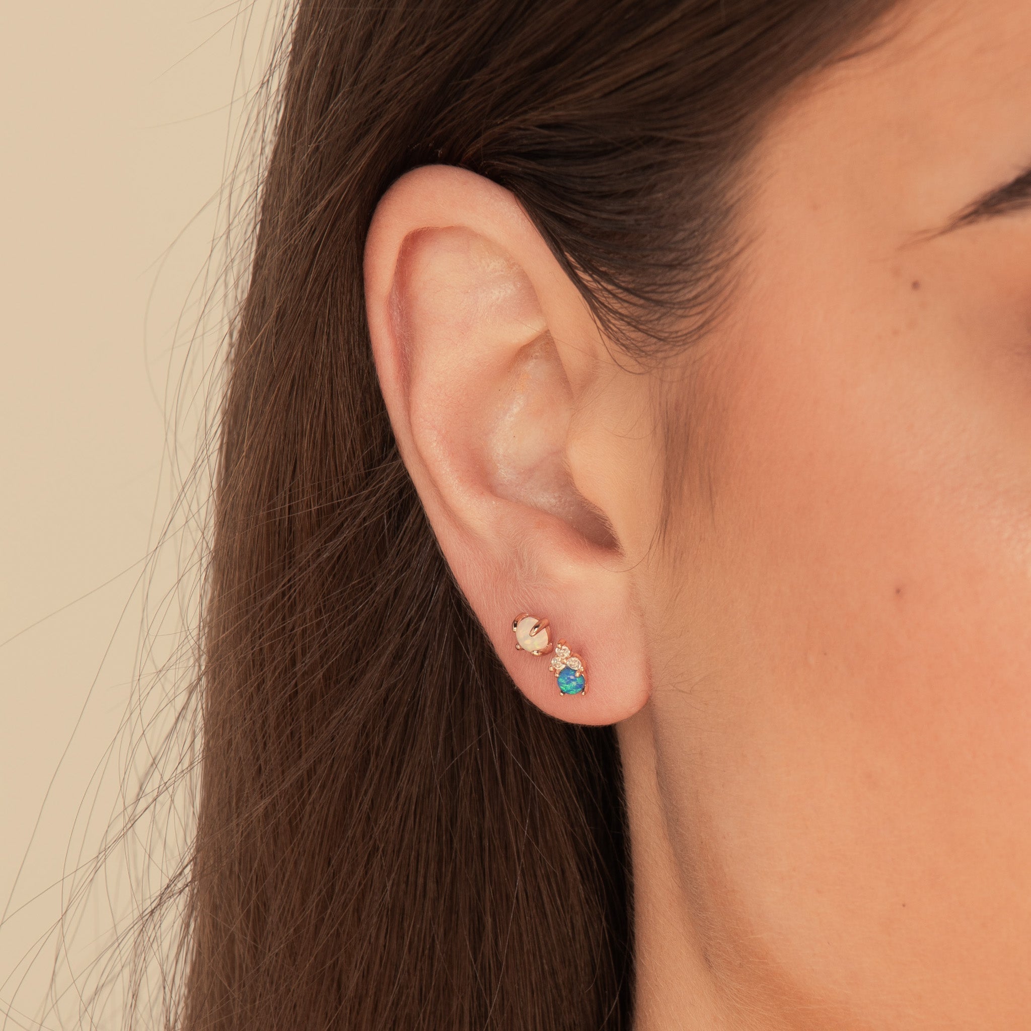 Lotus Opal Sapphire Earrings - Camile & Stone