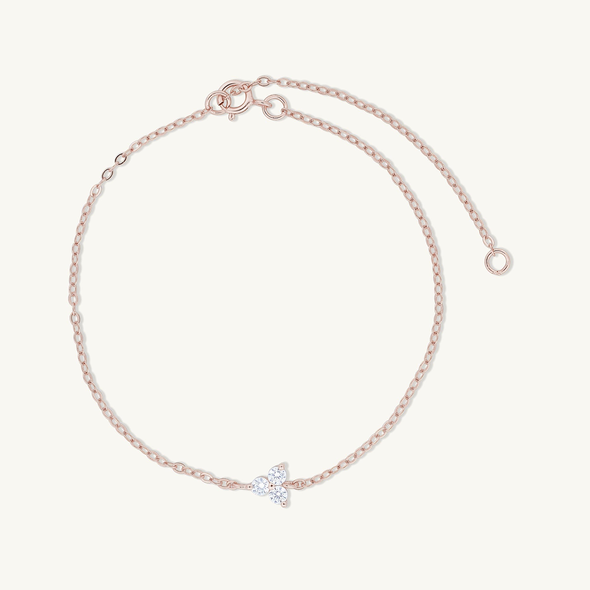 Lotus Zirconia Chain Bracelet - Camile & Stone