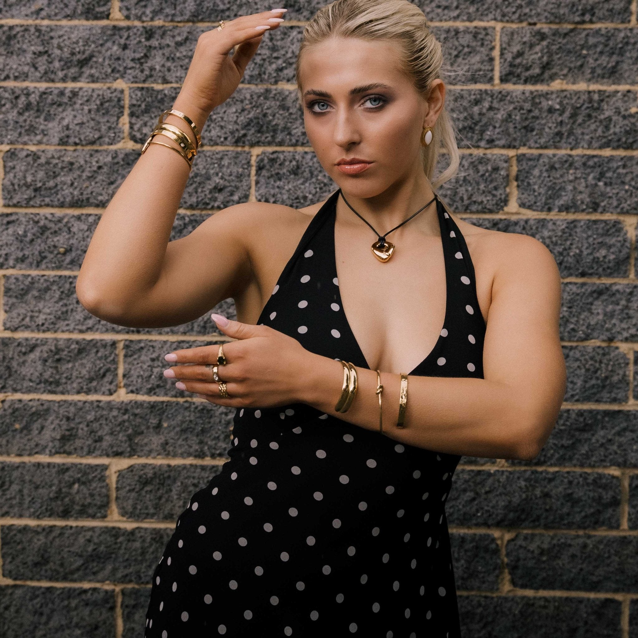 Love Knot Open Cuff Bangle Bracelet - Camile & Stone