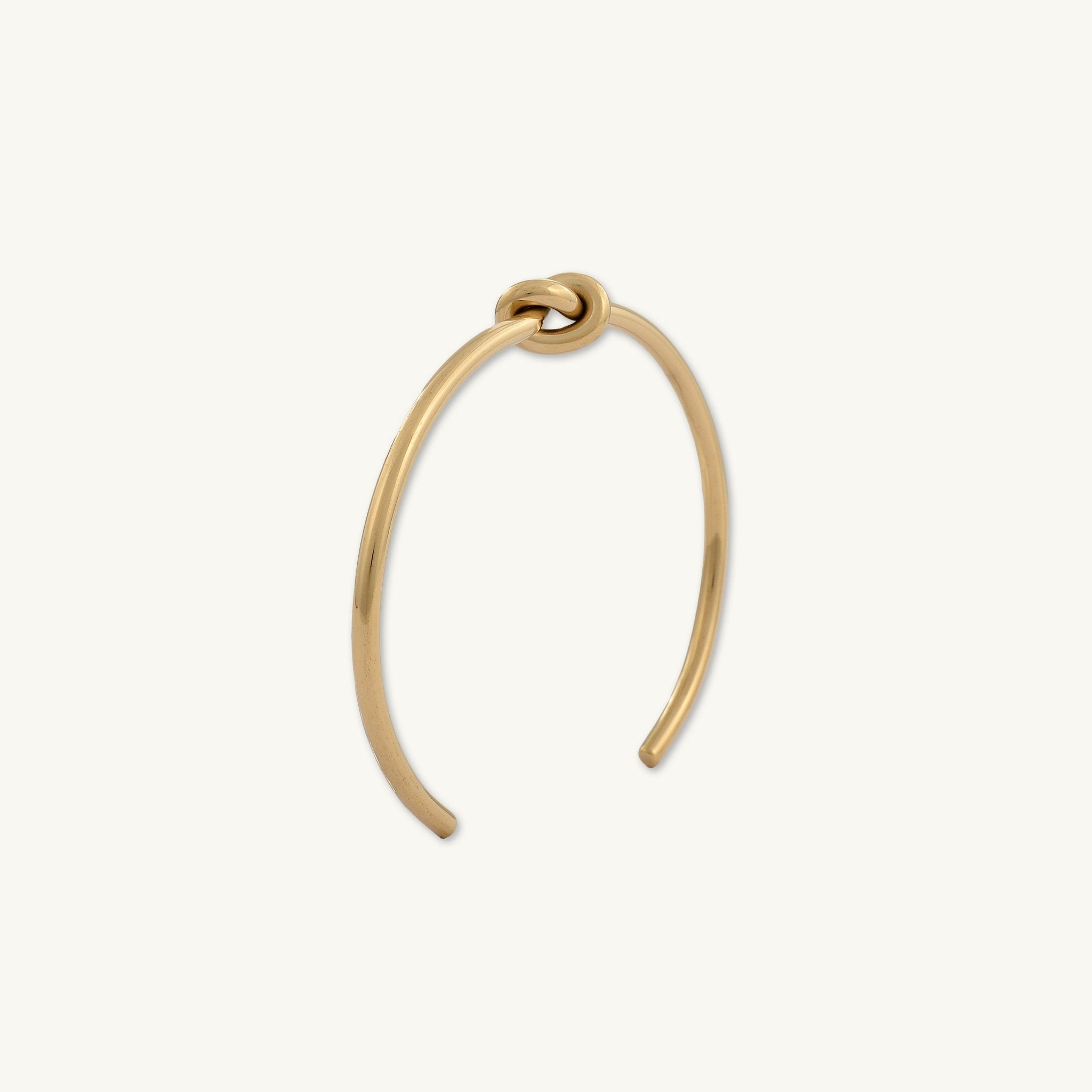 Love Knot Open Cuff Bangle Bracelet - Camile & Stone