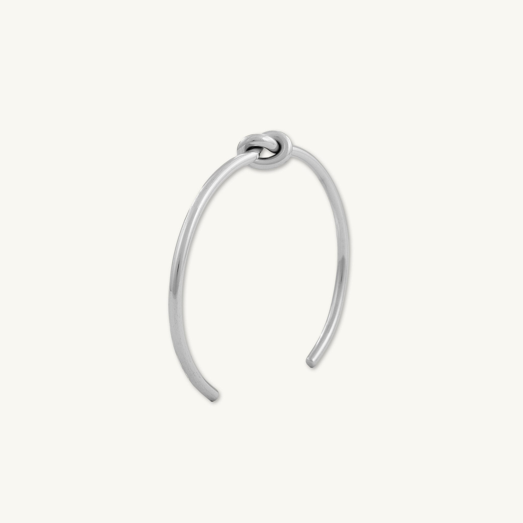 Love Knot Open Cuff Bangle Bracelet - Camile & Stone