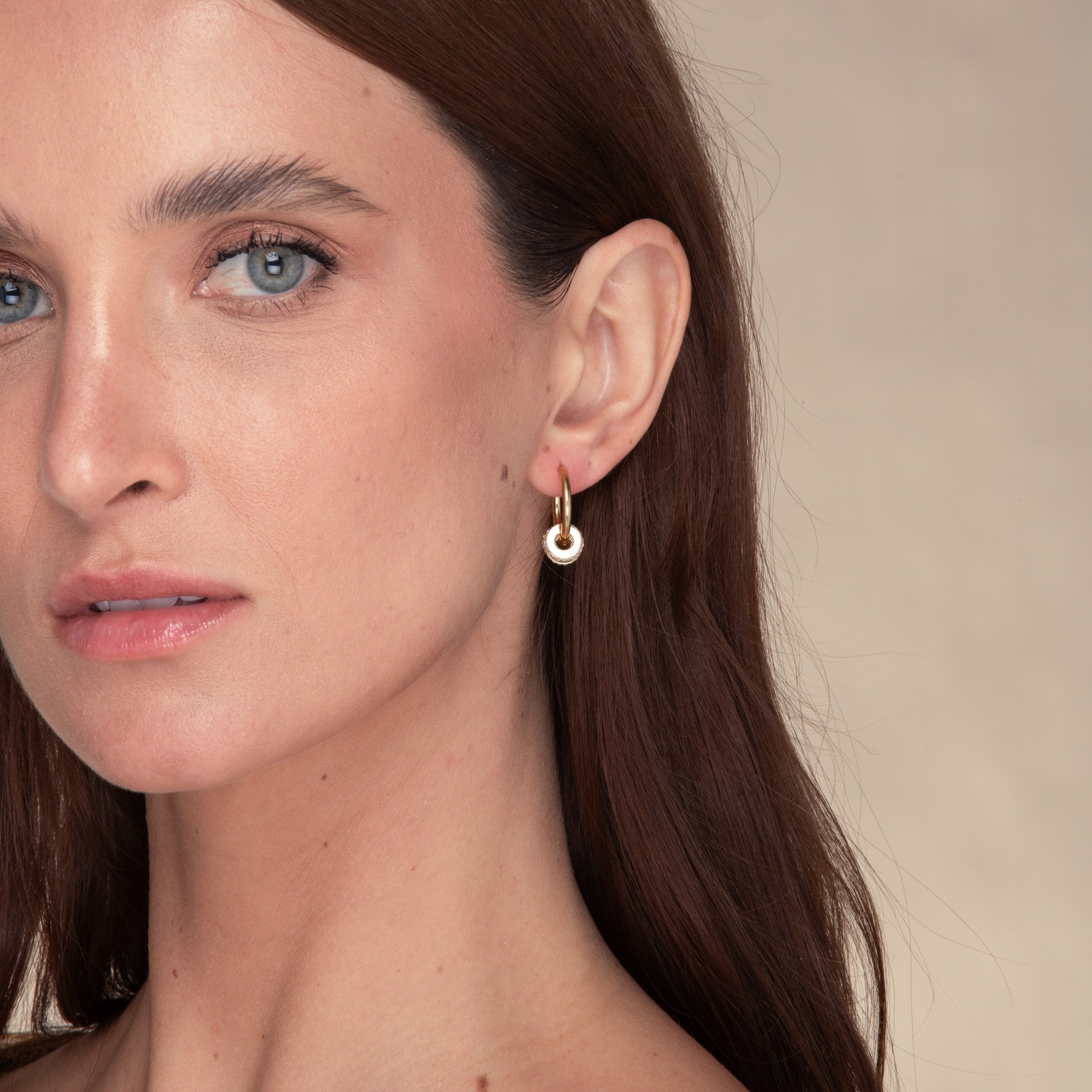 Luna Zirconia Hoop Earrings - Camile & Stone