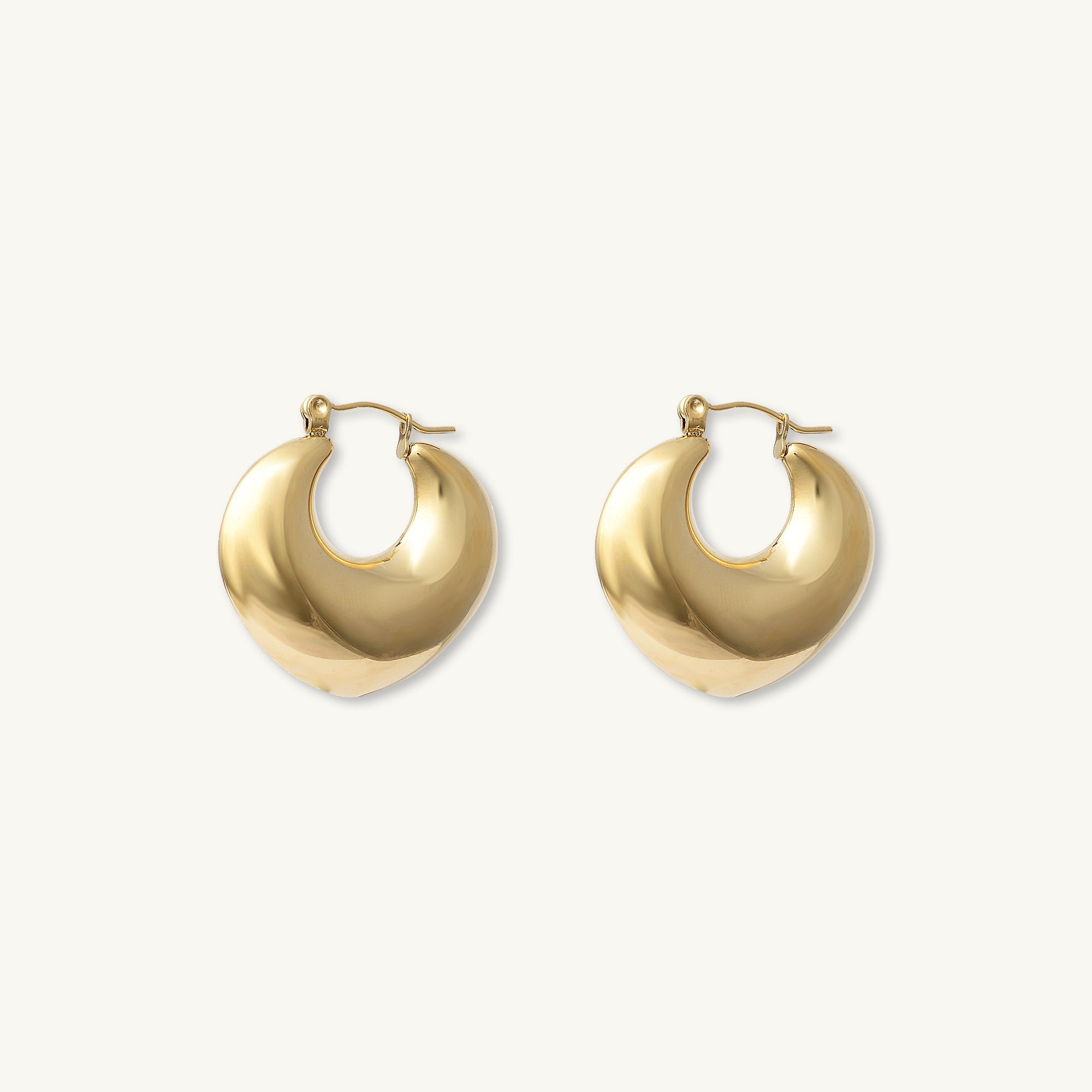 Marina Dome Hoop Earrings - Camile & Stone