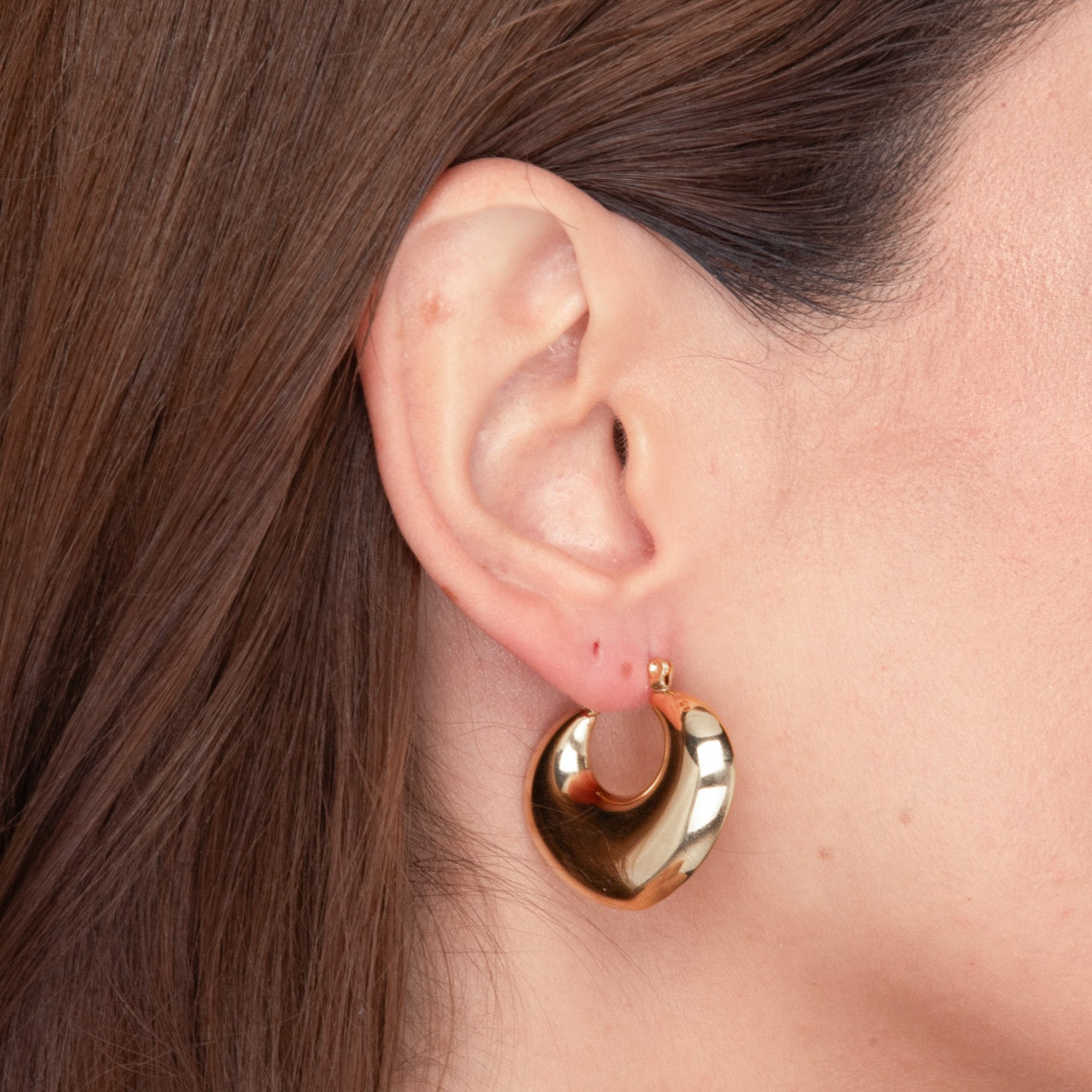 Marina Dome Hoop Earrings - Camile & Stone