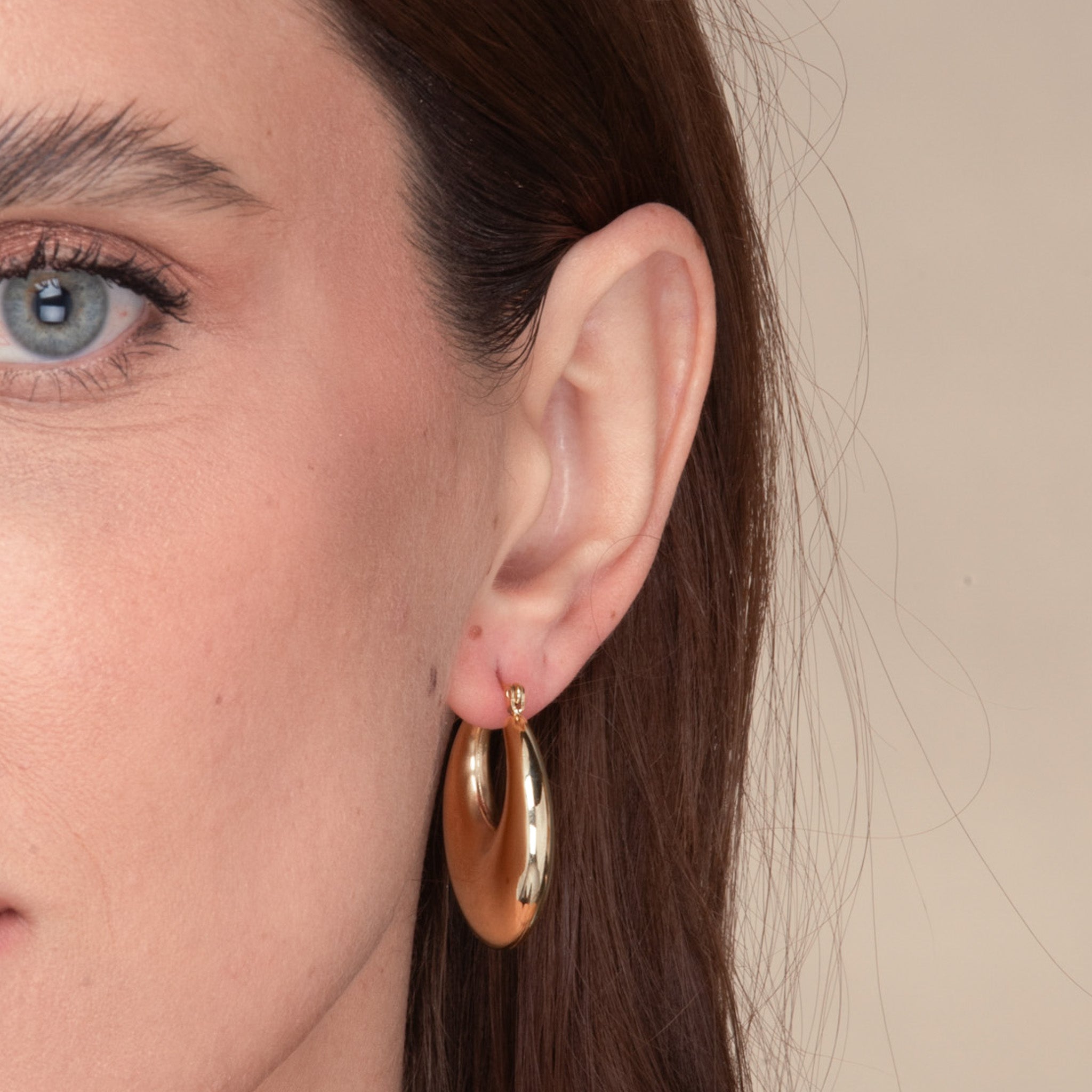 Marley Dome Hoop Earrings - Camile & Stone