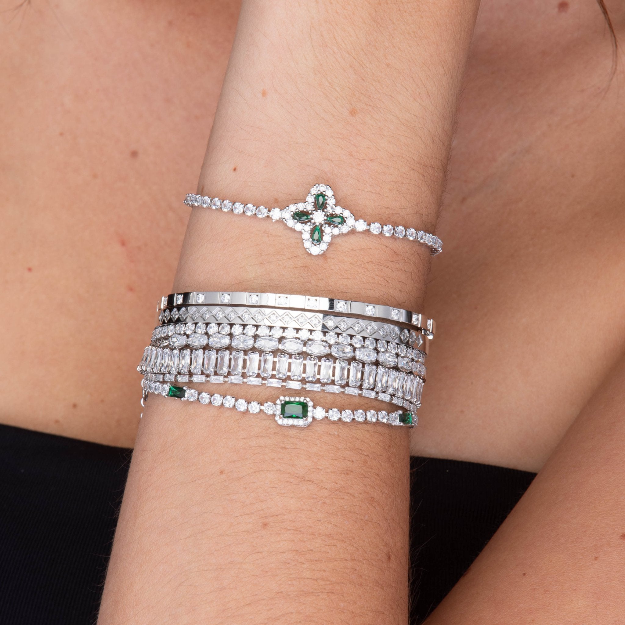 Marquise Tennis Zirconia Bracelet - Camile & Stone