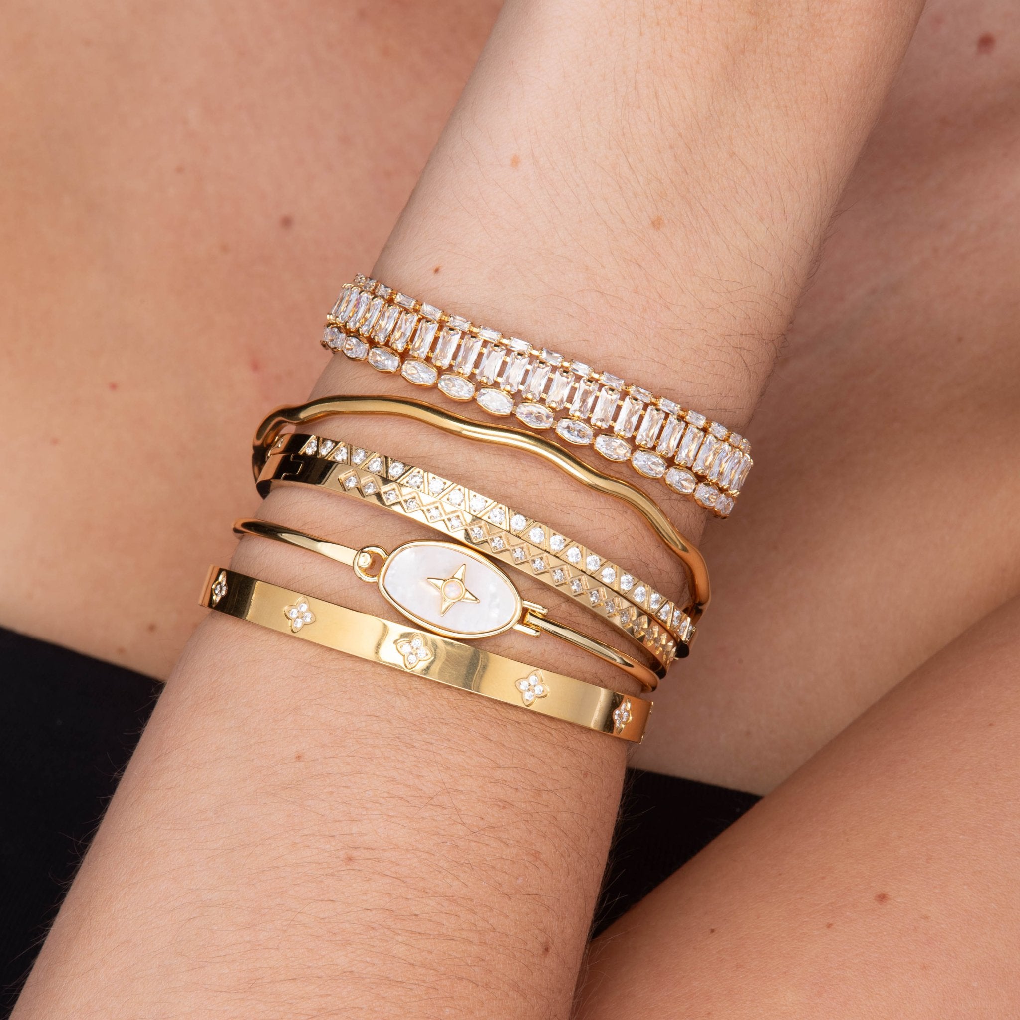 Mason Baguette Tennis Zirconia Bracelet - Camile & Stone