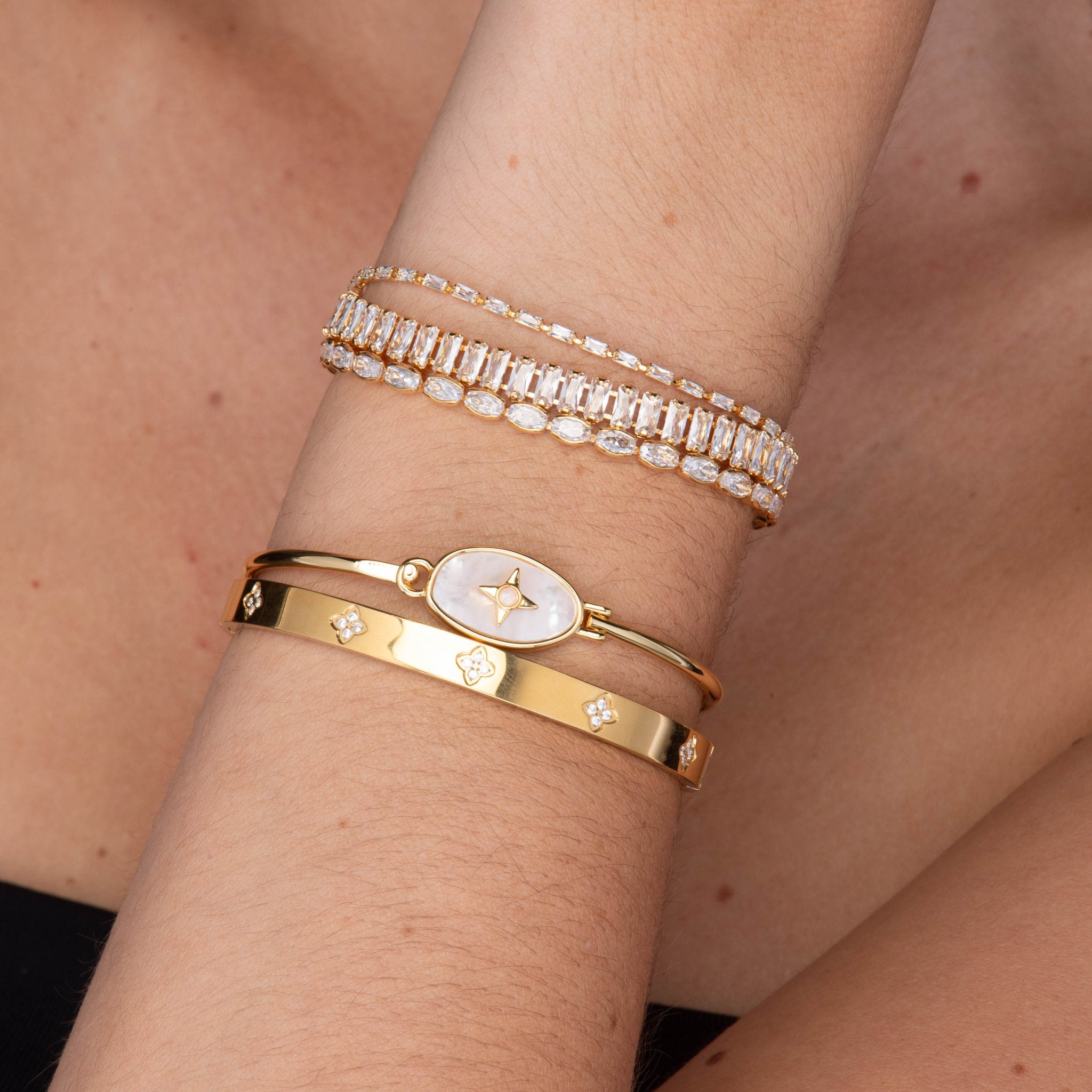 Mason Baguette Tennis Zirconia Bracelet - Camile & Stone