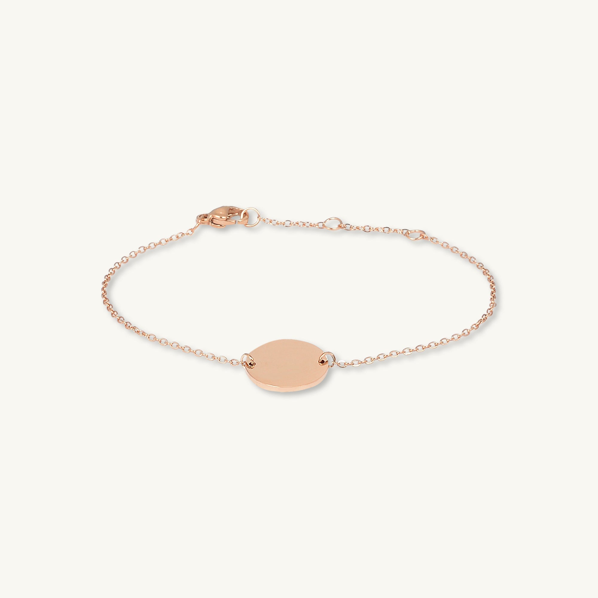 Medallion Disc Engraved Personalised Bracelet - Camile & Stone