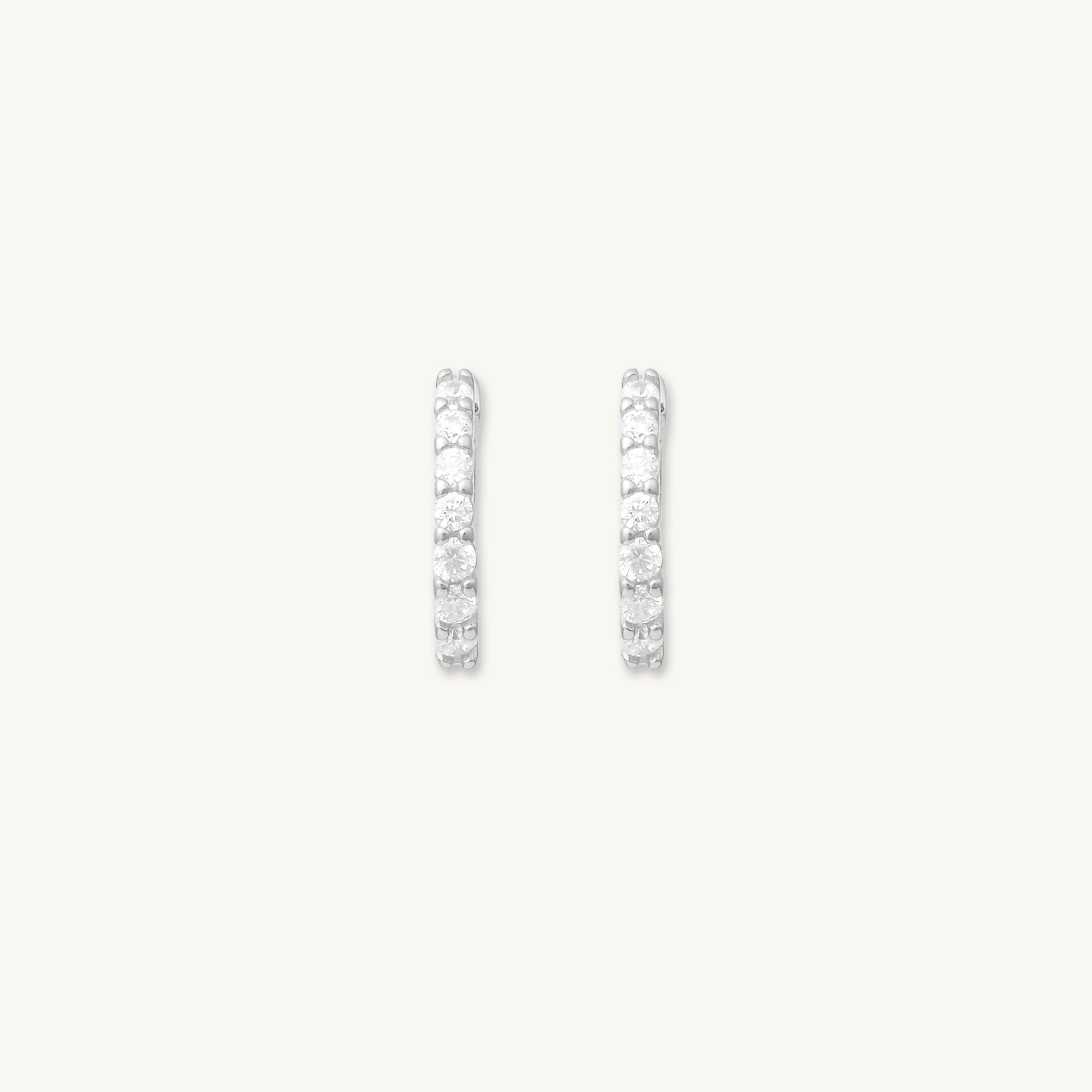 Mini Sapphire Huggie Earrings - Camile & Stone