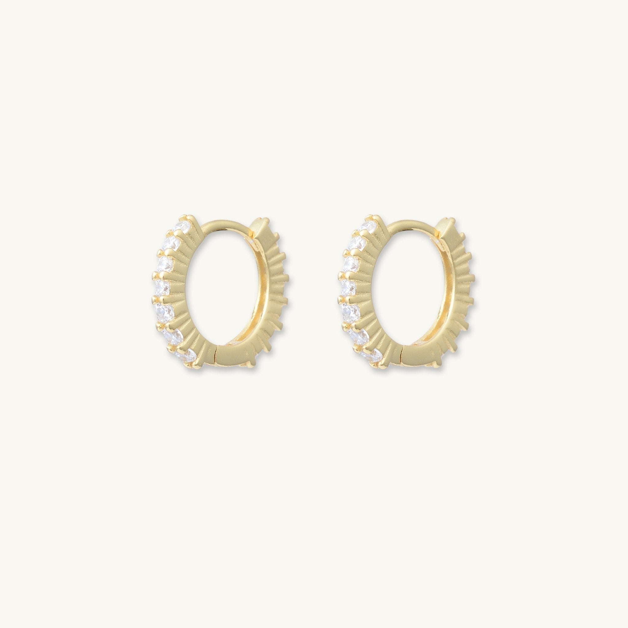 Mini Sapphire Huggie Earrings - Camile & Stone