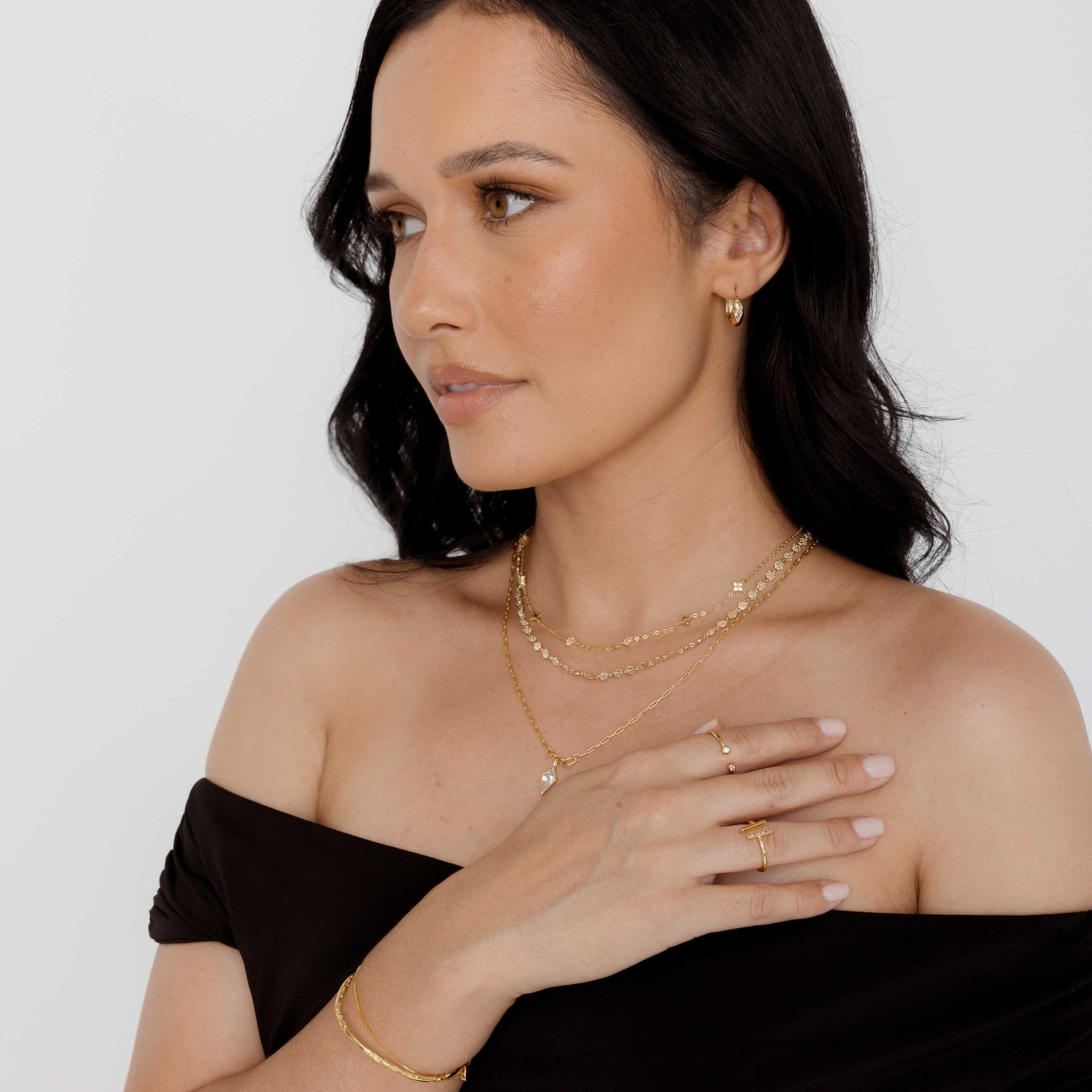 Molten Cuff Bangle Bracelet - Camile & Stone