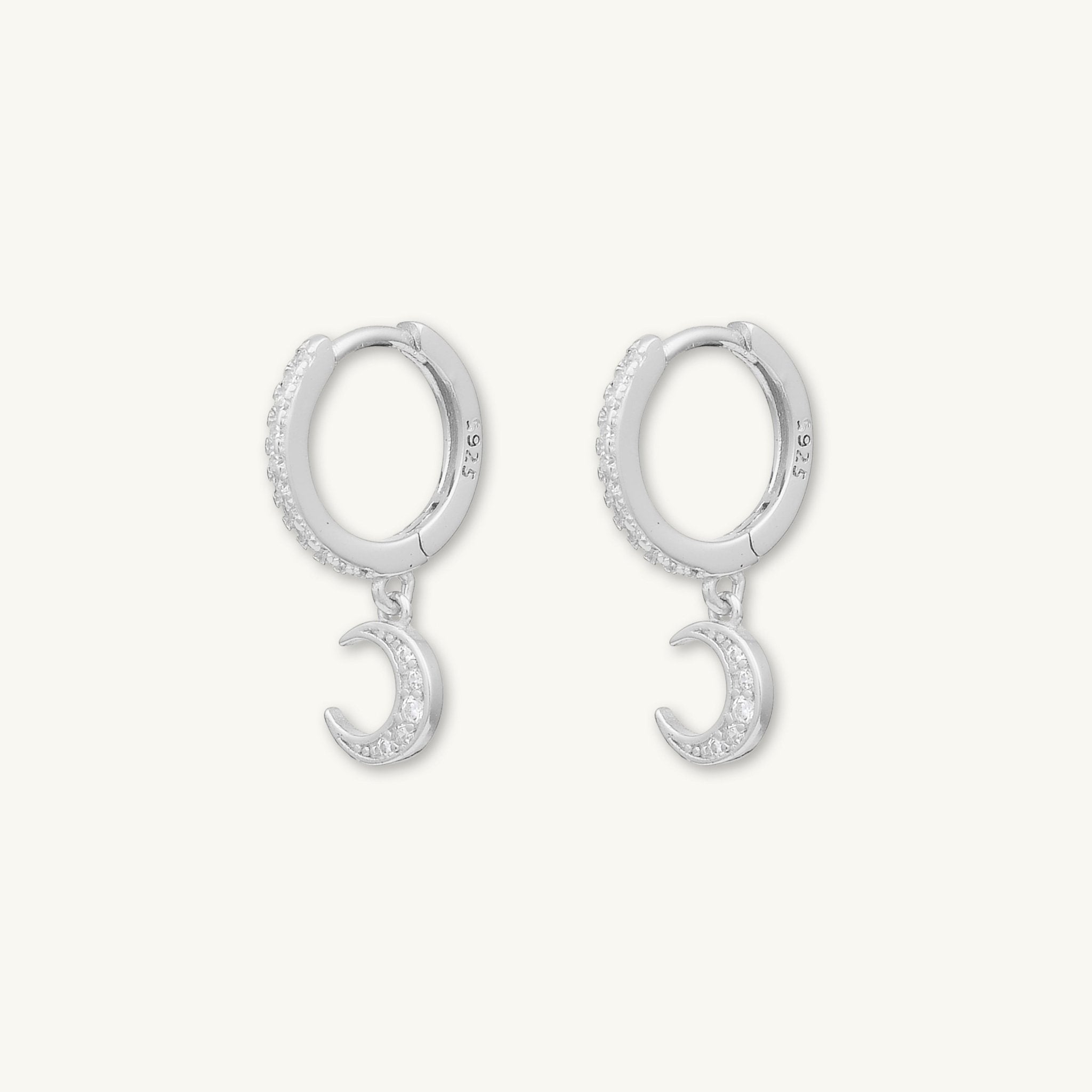 Moon Sapphire Huggie Earrings - Camile & Stone